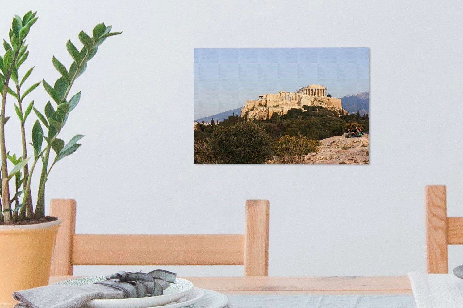 30x20 cm auf Akropolis, (1 Parthenon OneMillionCanvasses® Aufhängefertig, Wandbild St), Wanddeko, Leinwandbild der Leinwandbilder,
