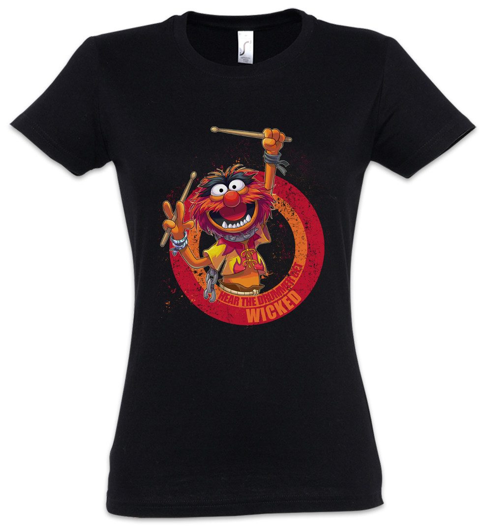 Urban Backwoods Print-Shirt Wicked Drummer Damen T-Shirt Schlagzeuger Drums günstig online kaufen