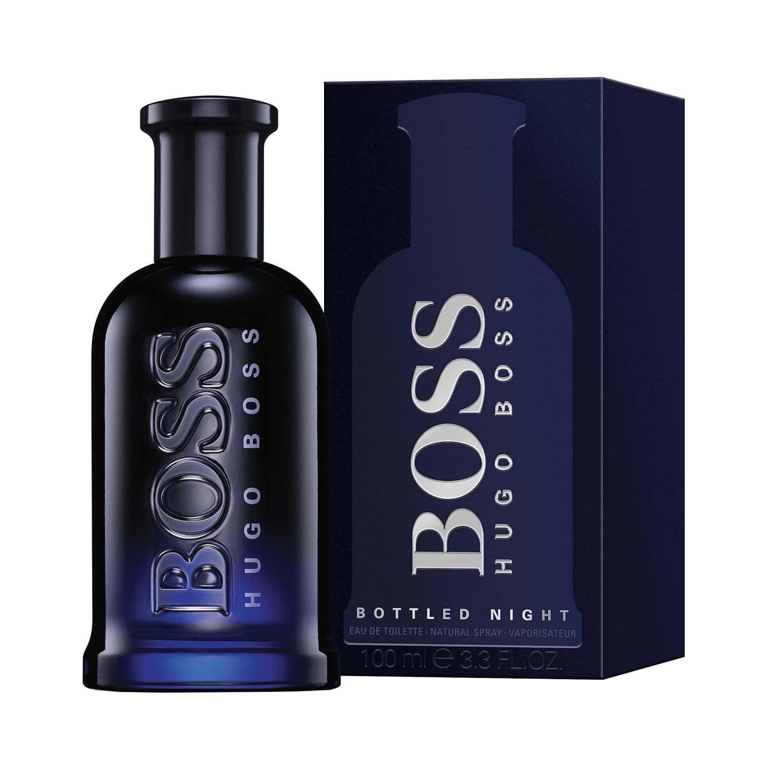 BOSS Туалетная вода Bottled Night Туалетная вода – Intensiver, aromatisch-holziger, Herrenduft mit Lavendel, Birkenblättern, Veilchen & Moschus 100ml