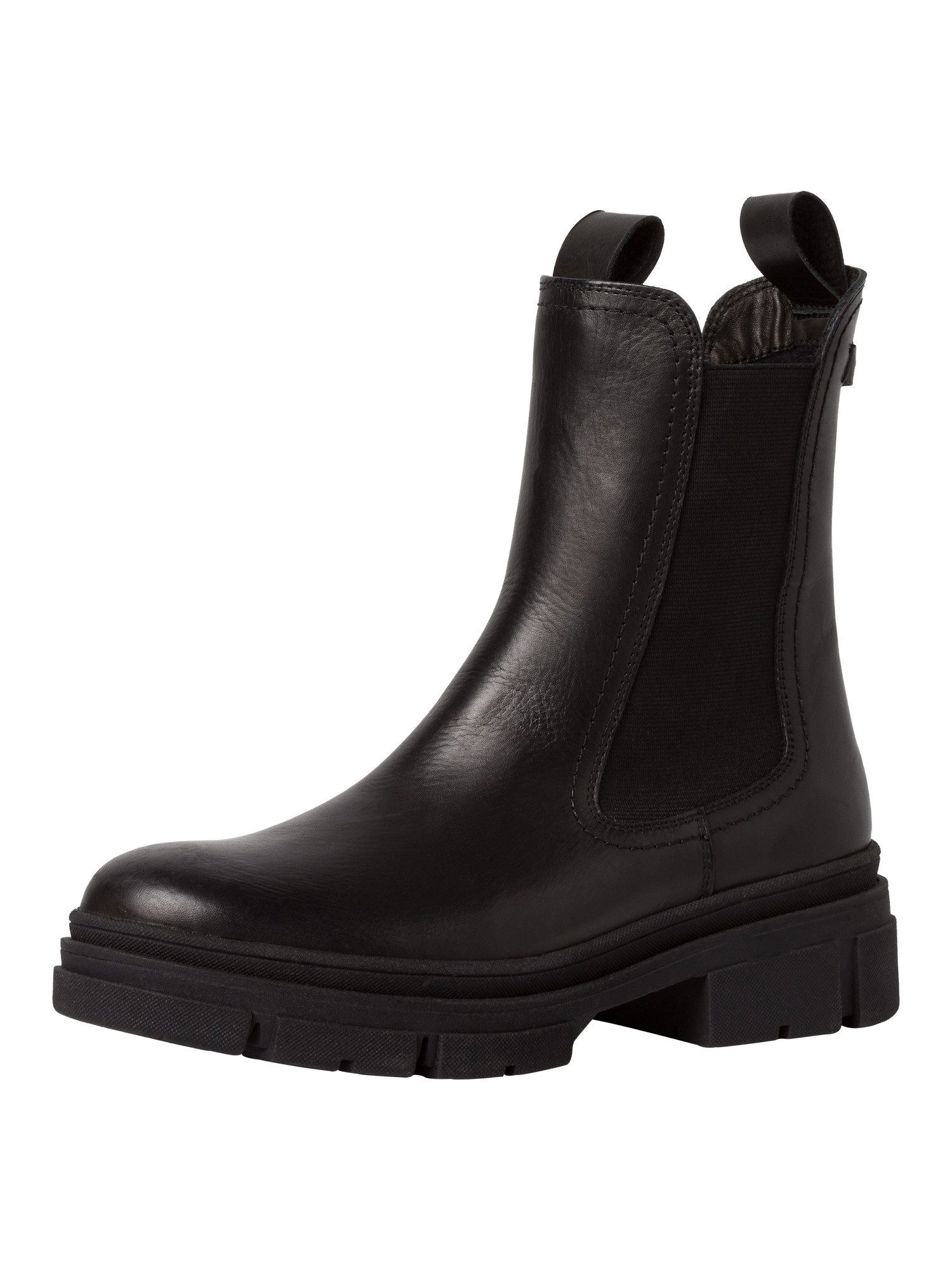 COMFORT-Lining, TOUCH-IT aus Leder Blockabsatz Chelseaboots