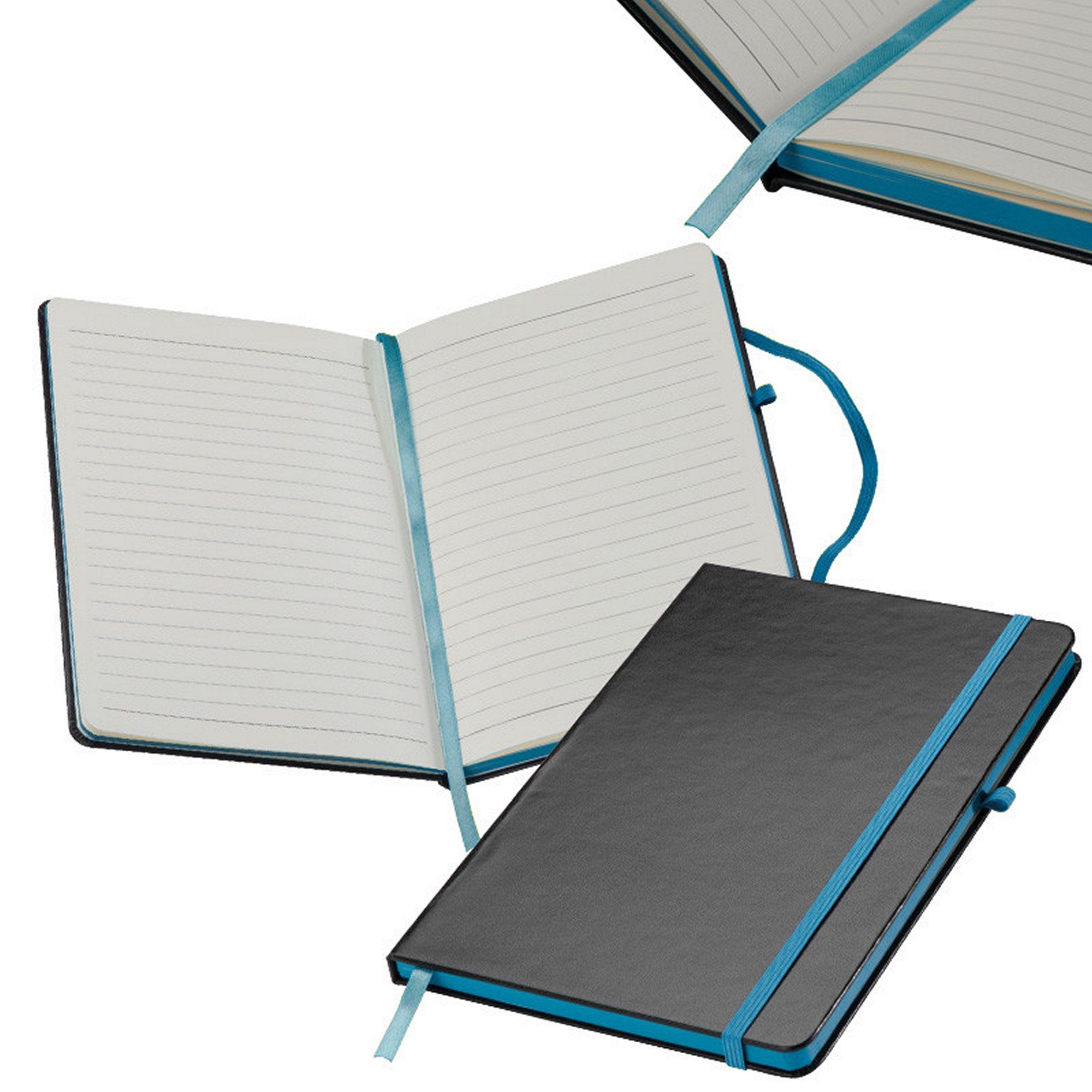 Easy Gifts Notizbuch Notizbuch / DIN A5 / 160 S. / liniert / PU Hardcover / Farbe: türkis