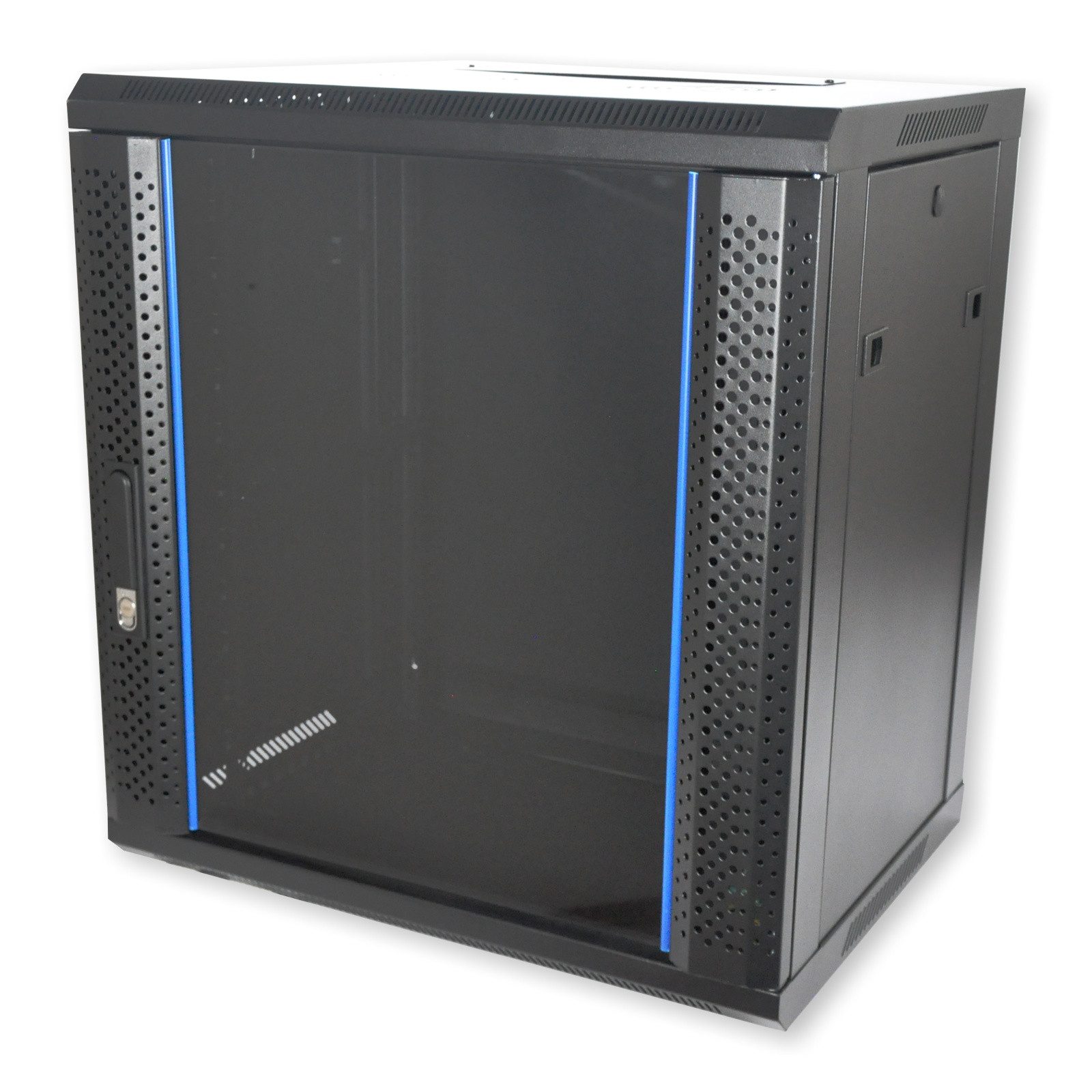 Serverschrank Netzwerkschrank Eleganz 12HE 600x450x640mm (BxTxH) Wandmontage