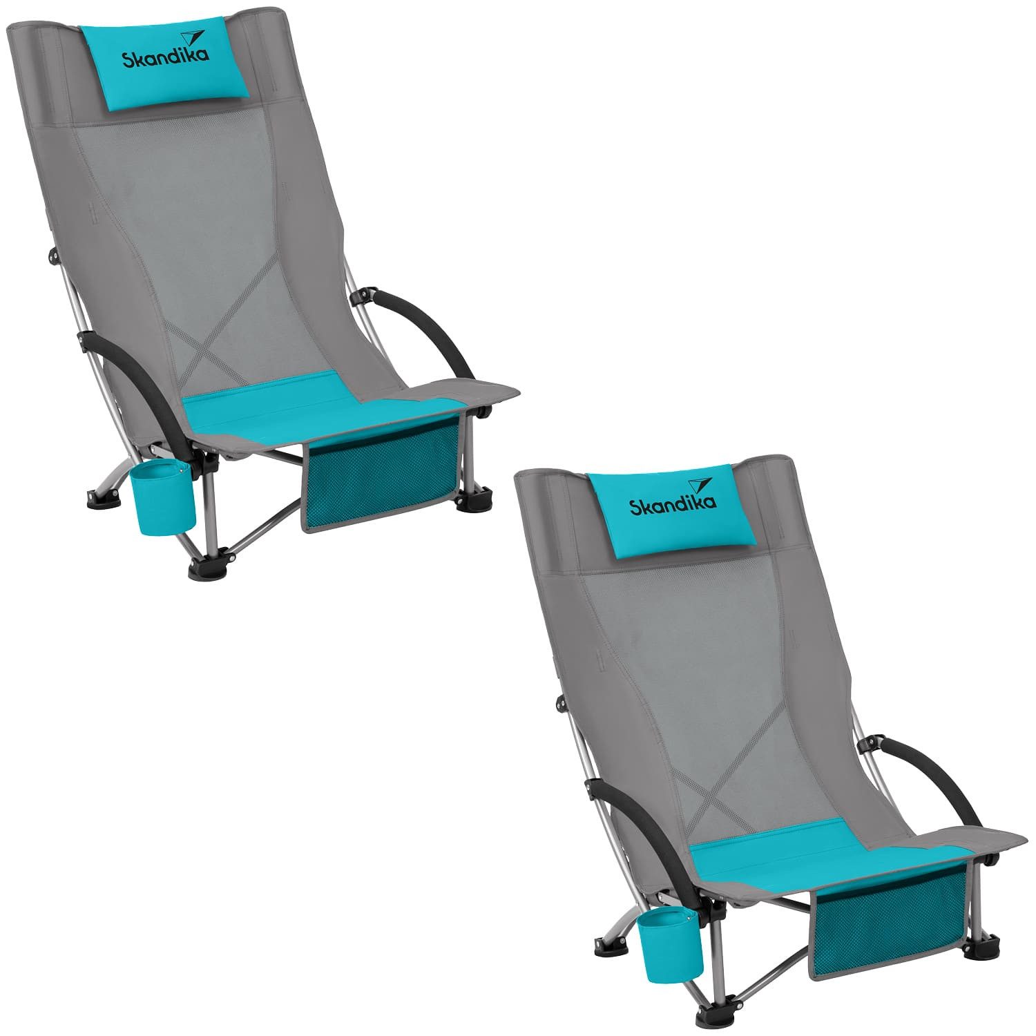 Skandika Campingstuhl Klappstuhl Beach, 2er-Set, faltbar günstig online kaufen