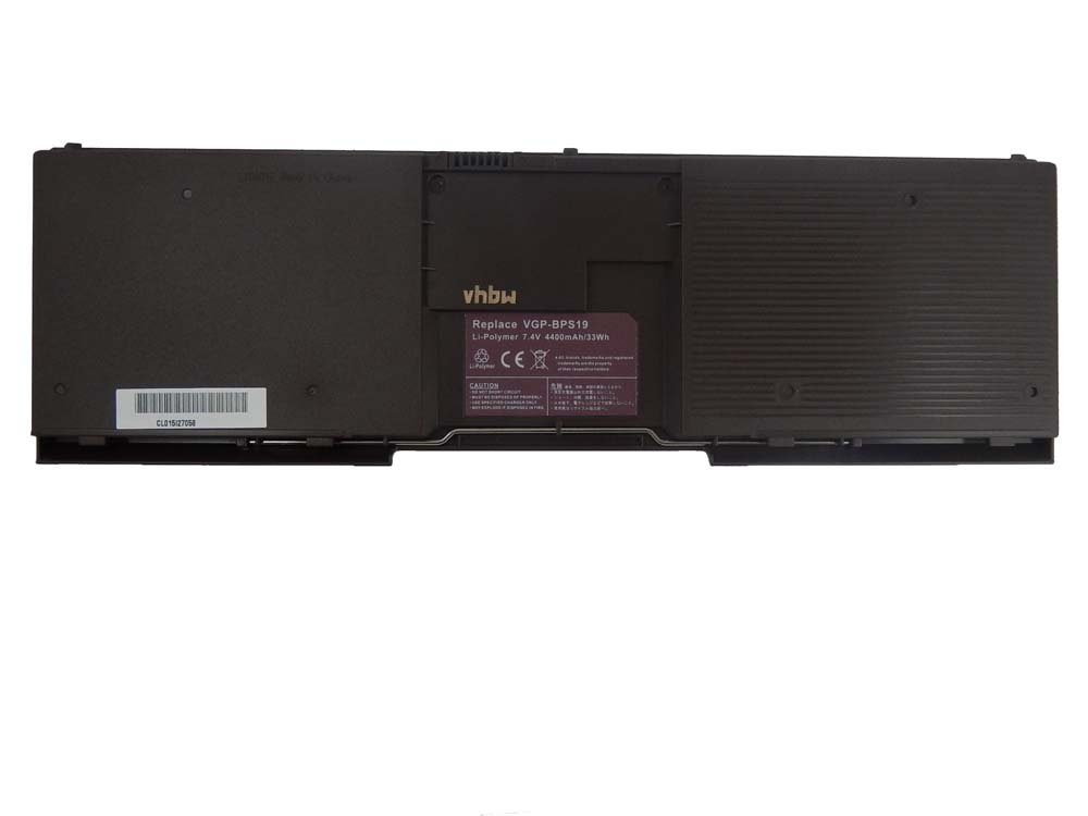 vhbw passend für Sony Vaio VPC-X116KC/B, VPC-X117LG/B, VPC-X118KJ/B, Laptop-Akku 4400 mAh