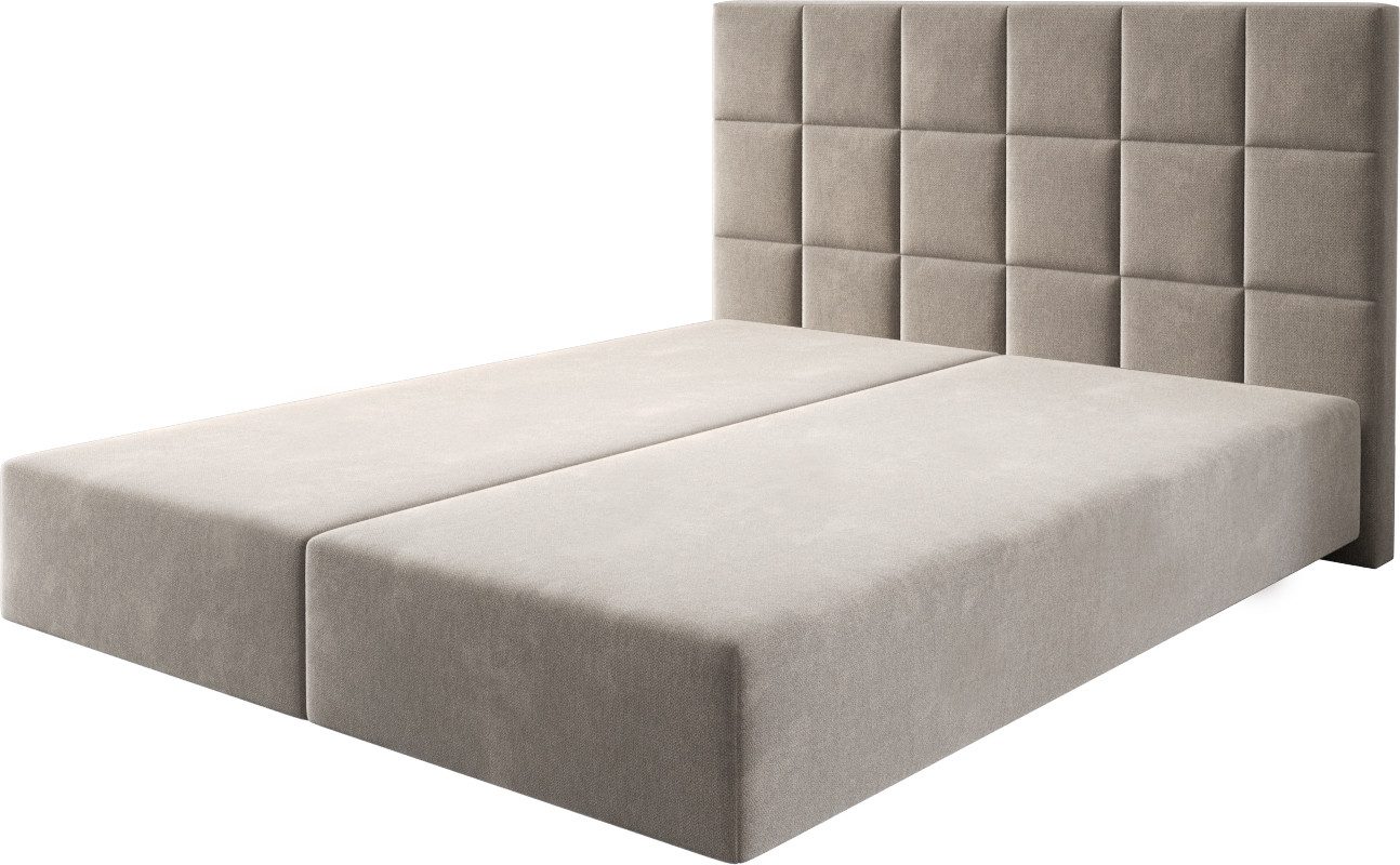 DELIFE Bettgestell Dream-Fine, Mikrofaser Beige 160x200 günstig online kaufen