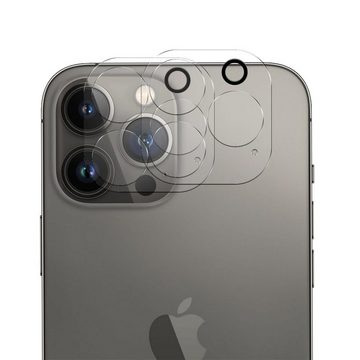 CoolGadget Schutzfolie Panzerfolie für iPhone 13 Pro Max, (Spar-Set 4in1, Glänzend), Panzerglas Schutzfolie für Apple iPhone 13 Pro Max Folie