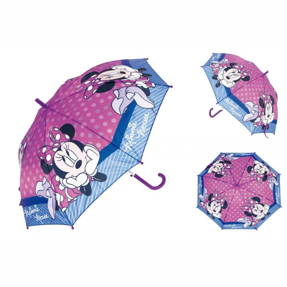 Disney Minnie Mouse Taschenregenschirm Automatikschirm Minnie Mouse Lucky Rosa Ø 84 cm