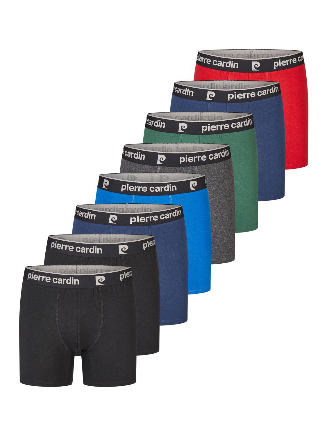 Pierre Cardin Boxershorts Herren Retroshorts 8er Pack Basic Trunks Regular Fit (Vorteilspack, 8-St) Unterhosen mit Stretch