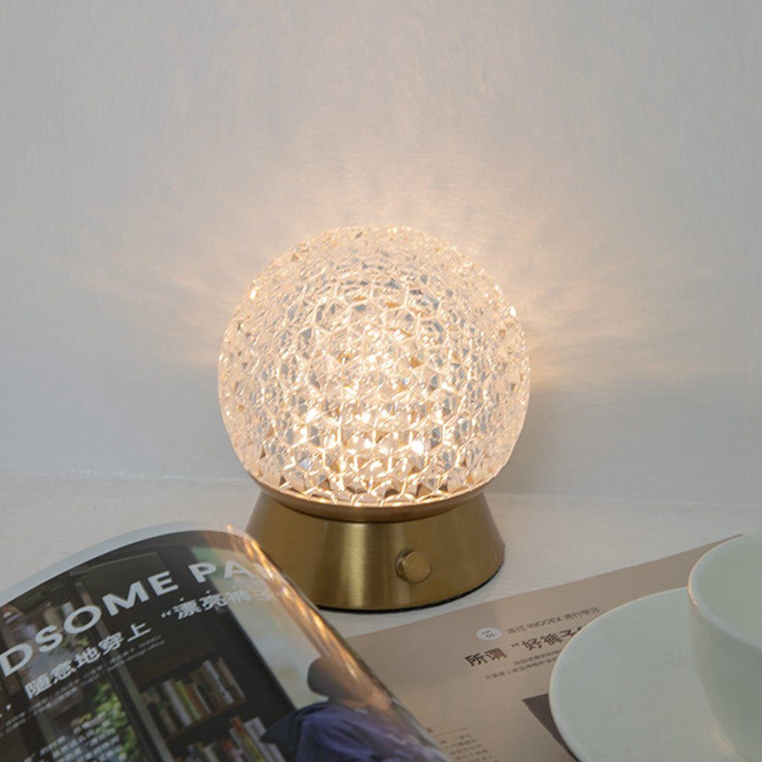 LED Tischleuchte led tischlampe, DAYUT kristallkugel tischlampen dekorative wiederaufladbare