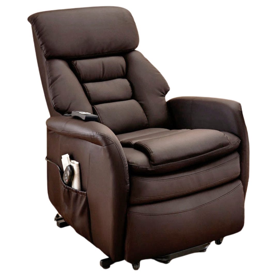 abc HOME Sessel Elektrisch, Massage, Aufstehfunktion, Liegefunktion, Elektrisch verstellbar