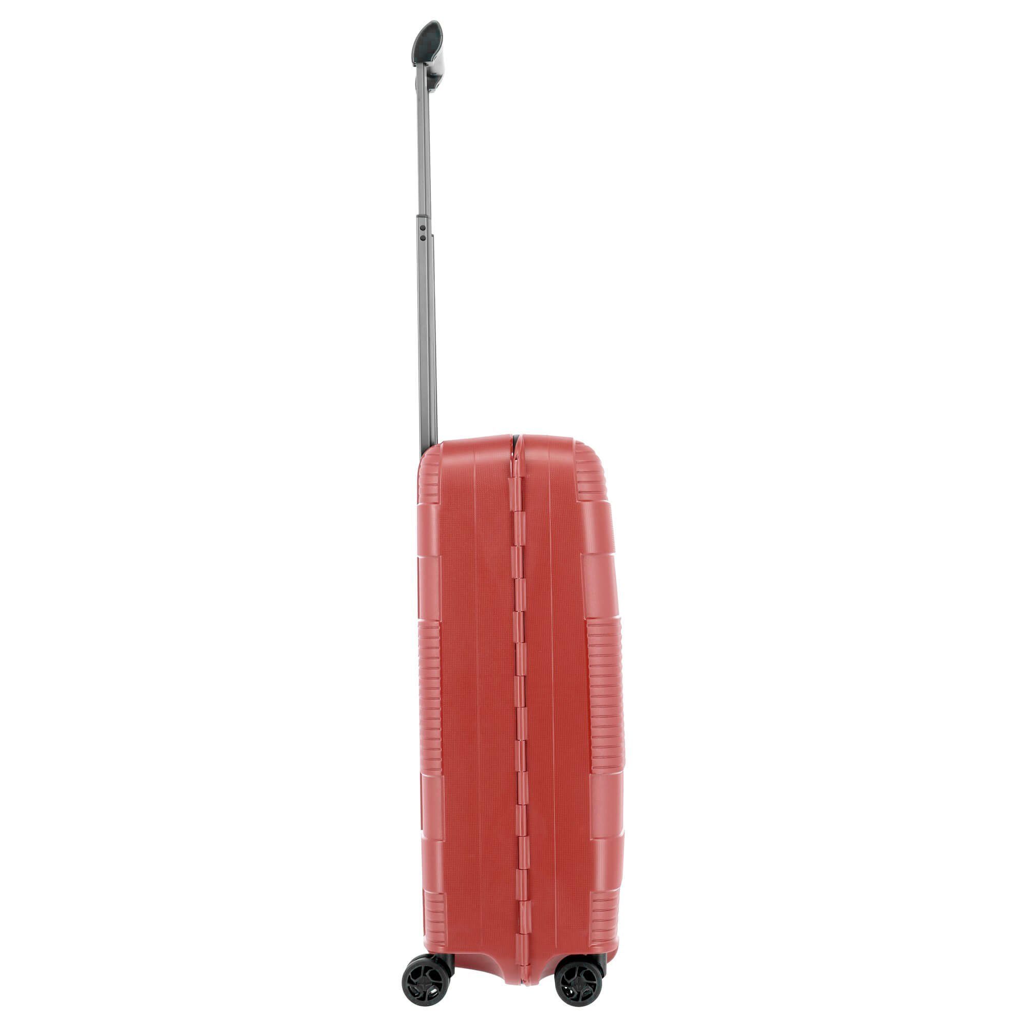 travelite 4-Rollen-Kabinentrolley rot Rollen 55 S Handgepäck-Trolley cm, 4 Rollen - Korfu