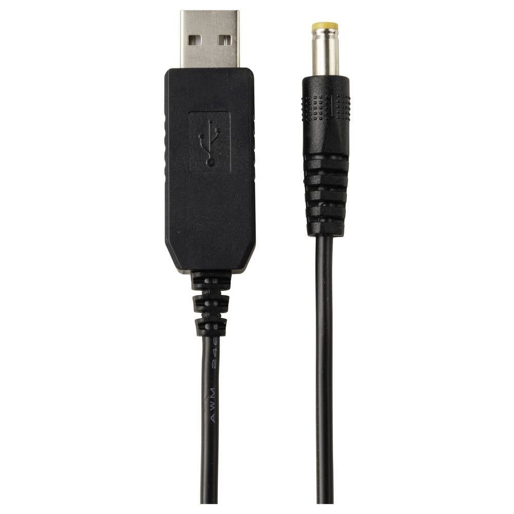 VOLTCRAFT USB Spannungswandler Hohlstecker 5.5 x 2.1 mm Black DC/DC Wandler, mit USB-Ladegerät (DC/DC Wandler, mit DC-Adapter)
