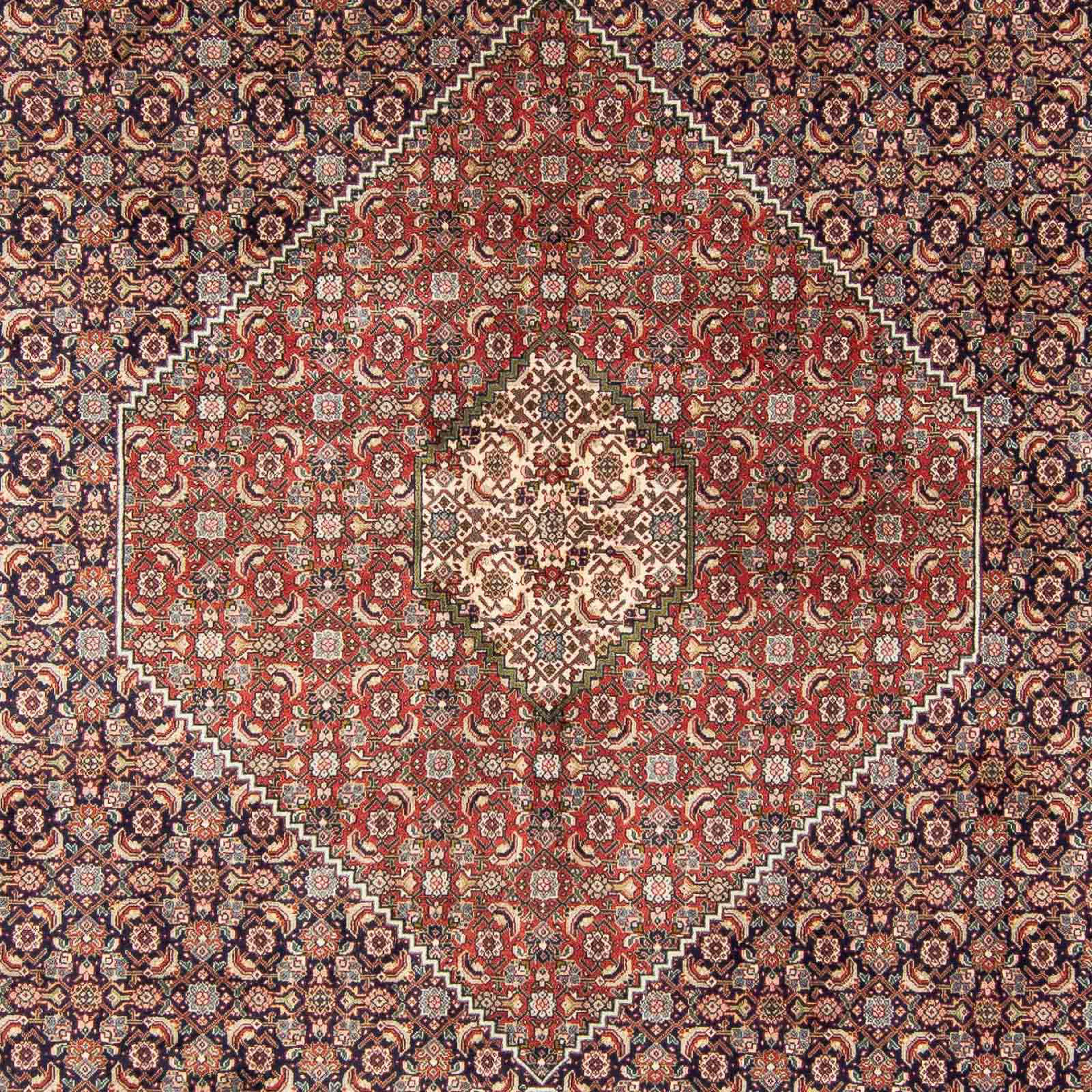 Orientteppich Perser - Täbriz x Zertifikat 10 mehrfarbig, rechteckig, mit Höhe: Handgeknüpft, mm, - 343 - Wohnzimmer, Einzelstück cm morgenland, 247