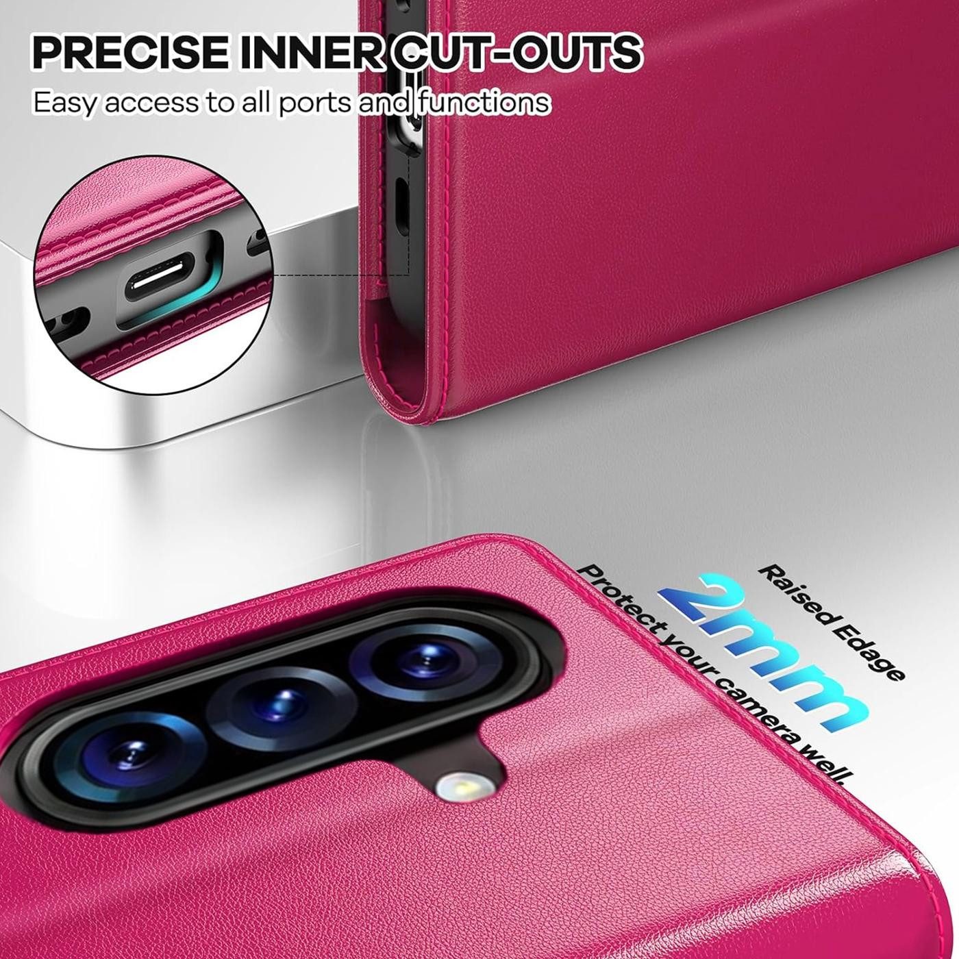 CoolGadget Handyhülle Book Case Handy Tasche für Samsung Galaxy A37 5G 6,7 Zoll, Hülle Klapphülle Flip Cover für Samsung A37 5G Schutzhülle stoßfest – Bild 4 von 5