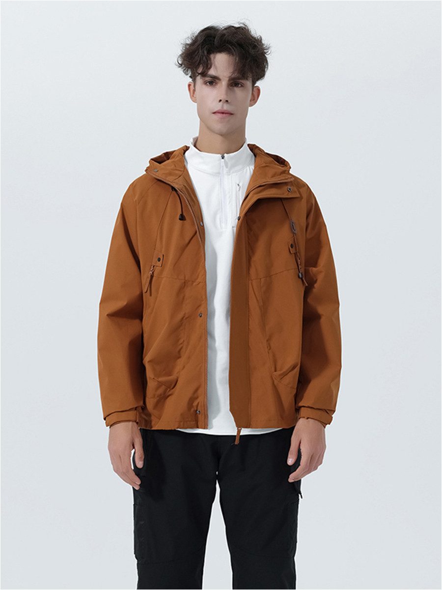 YOUTHUP Funktionsjacke Herren Regenjacken Leichte Outdoor Windjacke mit Kap günstig online kaufen