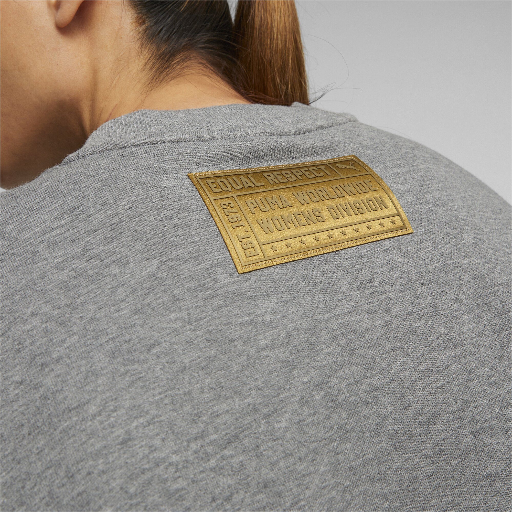 Gold Sweatshirt Basketball Trainingspullover Standard Damen PUMA