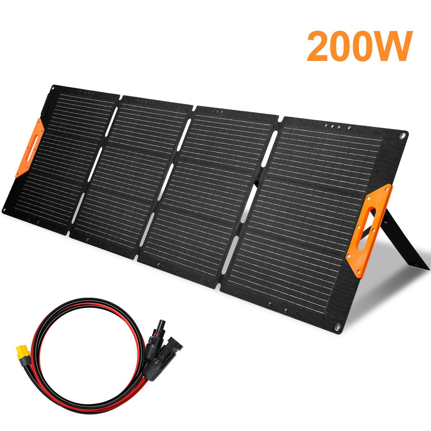 Randaco Solarmodul Solarpanel Faltbar 200W für Powerstation Powerbank Solarladegerät, 200,00 W