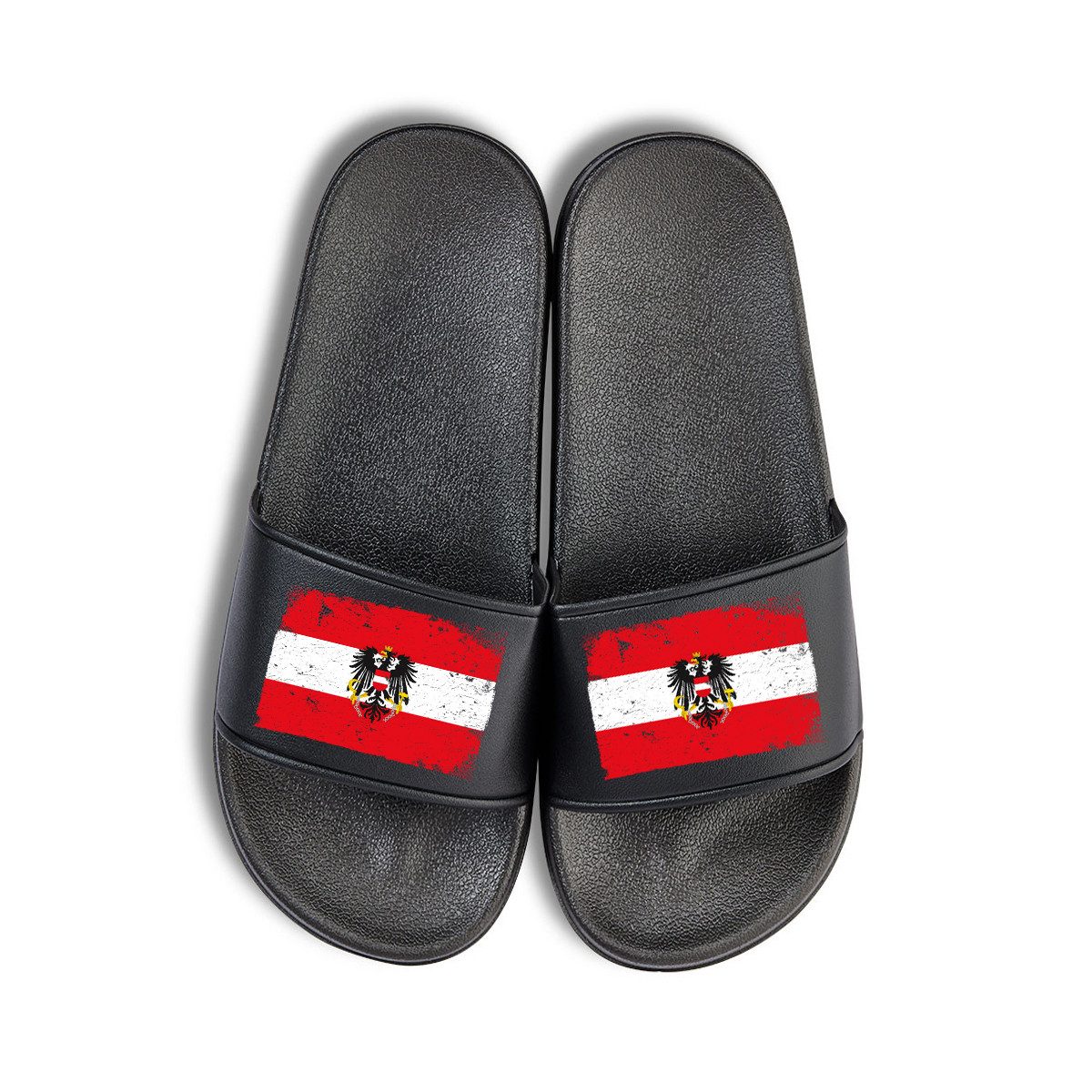 Vintage Österreich EM 2024 Unisex Badelatschen Flip Flops Badeschuh