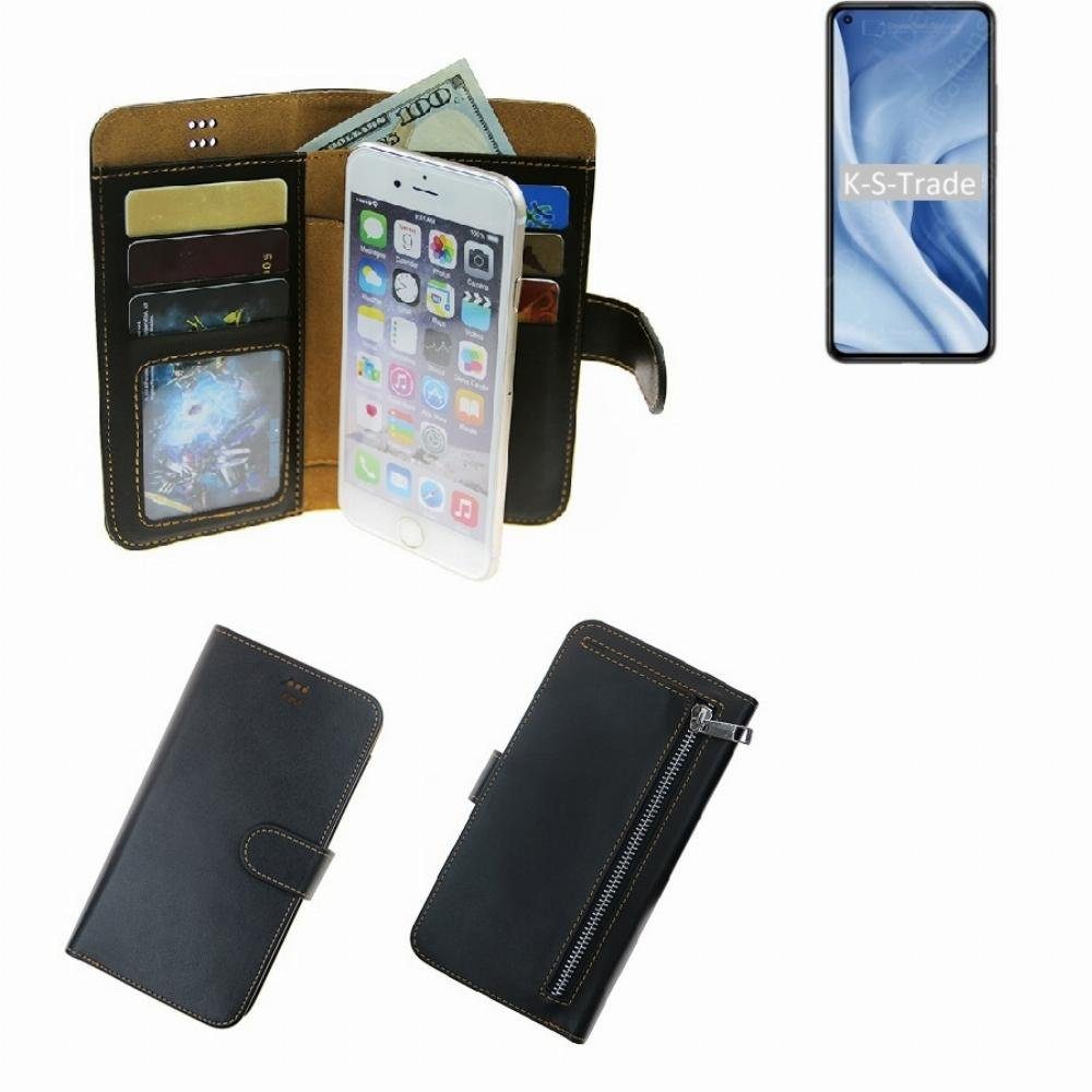 K-S-Trade Handyhülle für Xiaomi 11 Lite 5G NE, Schutz Hülle Klapphülle Case Phone cover Slim Handytasche Handy