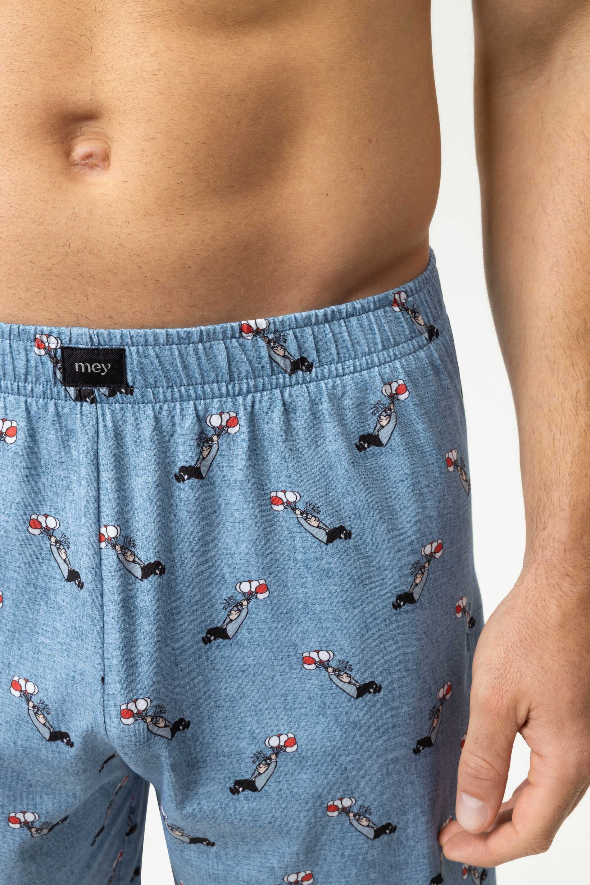 Mey Schlafhose Mey Hose kurz Serie mey x LORIOT mit Print Shorts (1-tlg) Limited Edition mit ikonischen LORIOT-Prints
