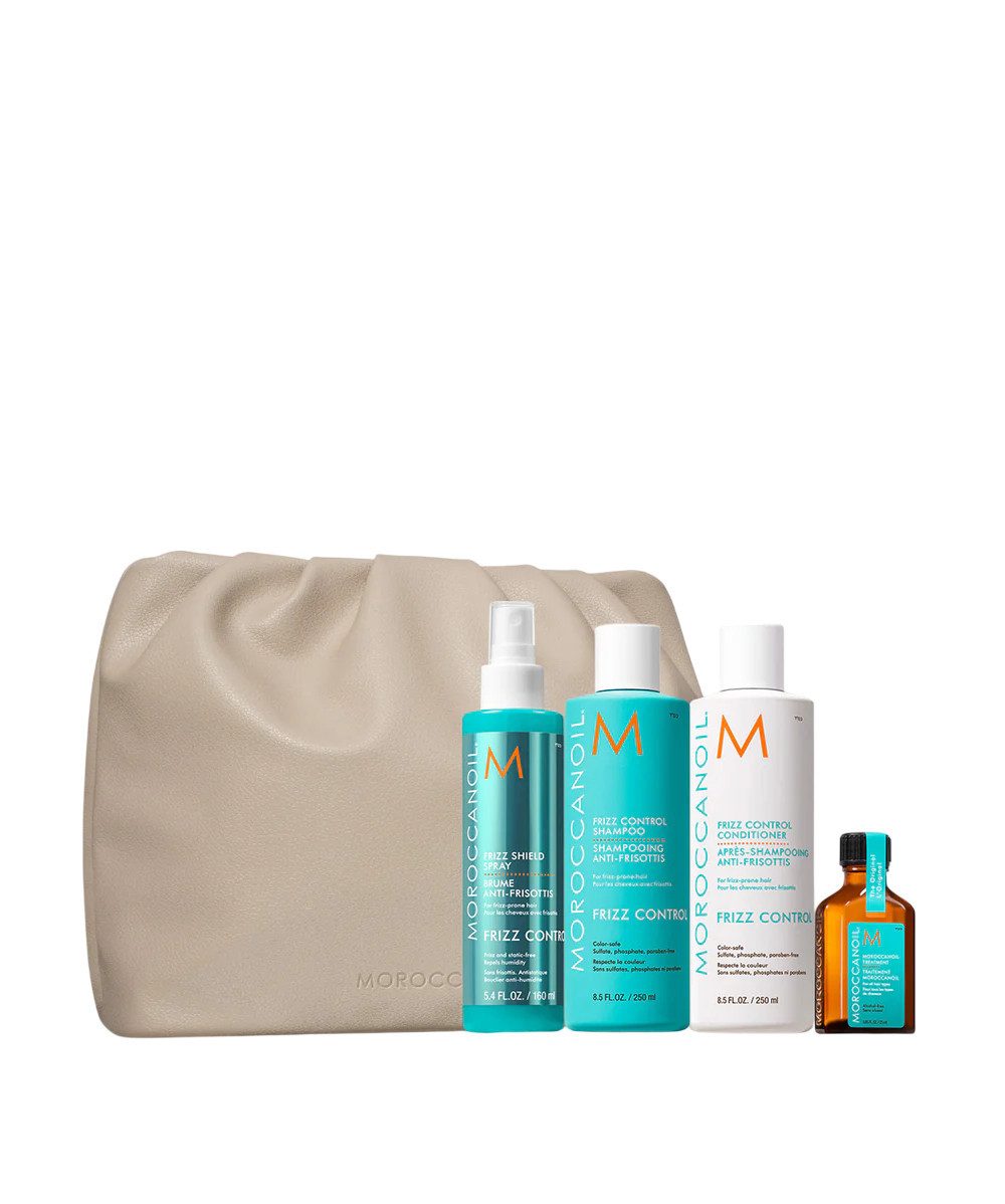 moroccanoil Haarpflege-Set Frizz Control Bag, 4-tlg.