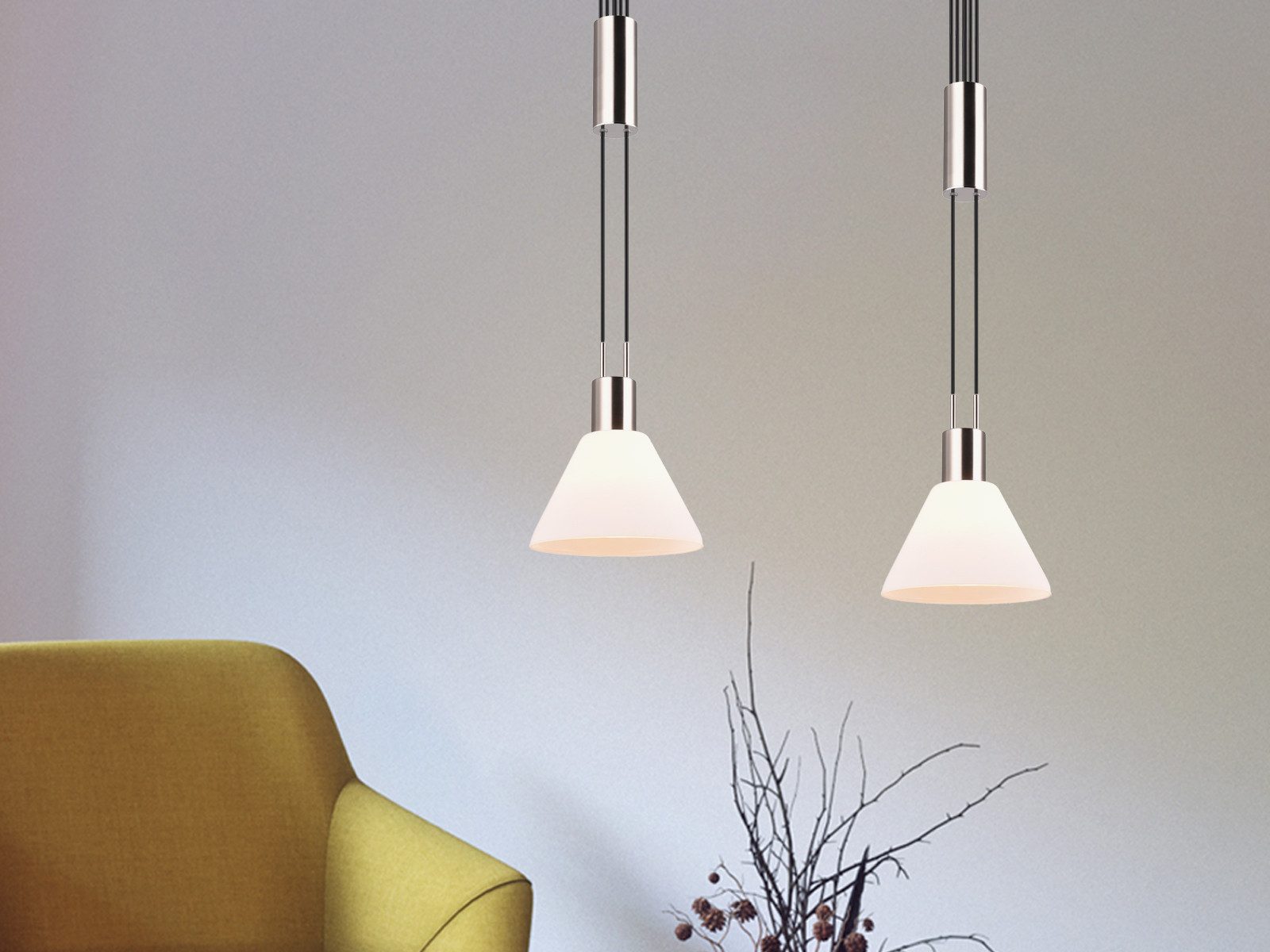 TRIO Leuchten LED Pendelleuchte, Dimmfunktion, LED wechselbar, Warmweiß, zw günstig online kaufen