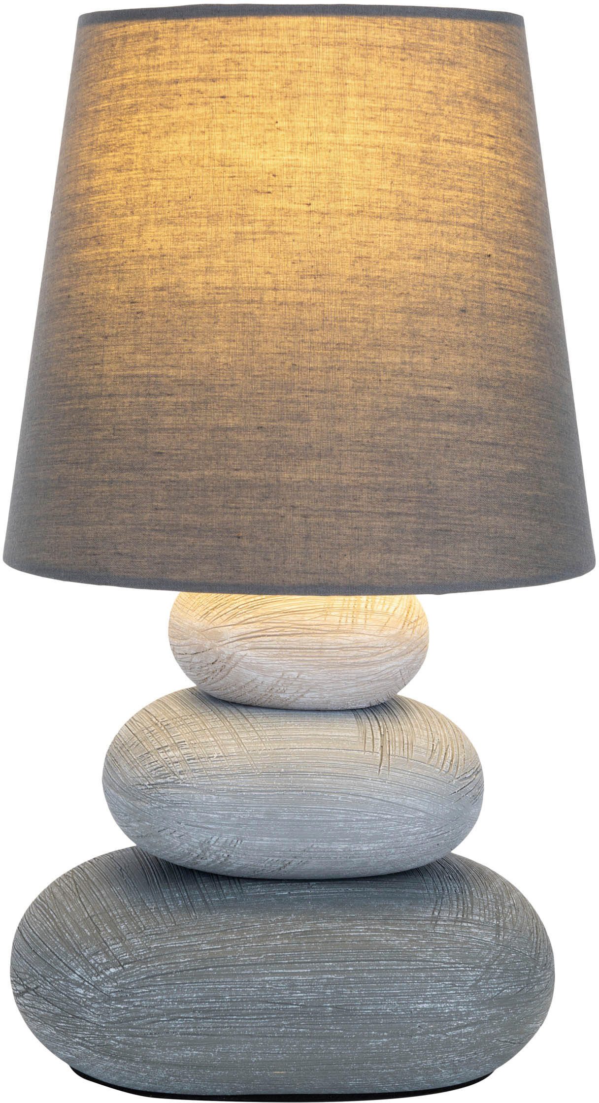 näve LED Tischleuchte Stoney, ohne Leuchtmittel, Zuleitung: ca. 130 cm