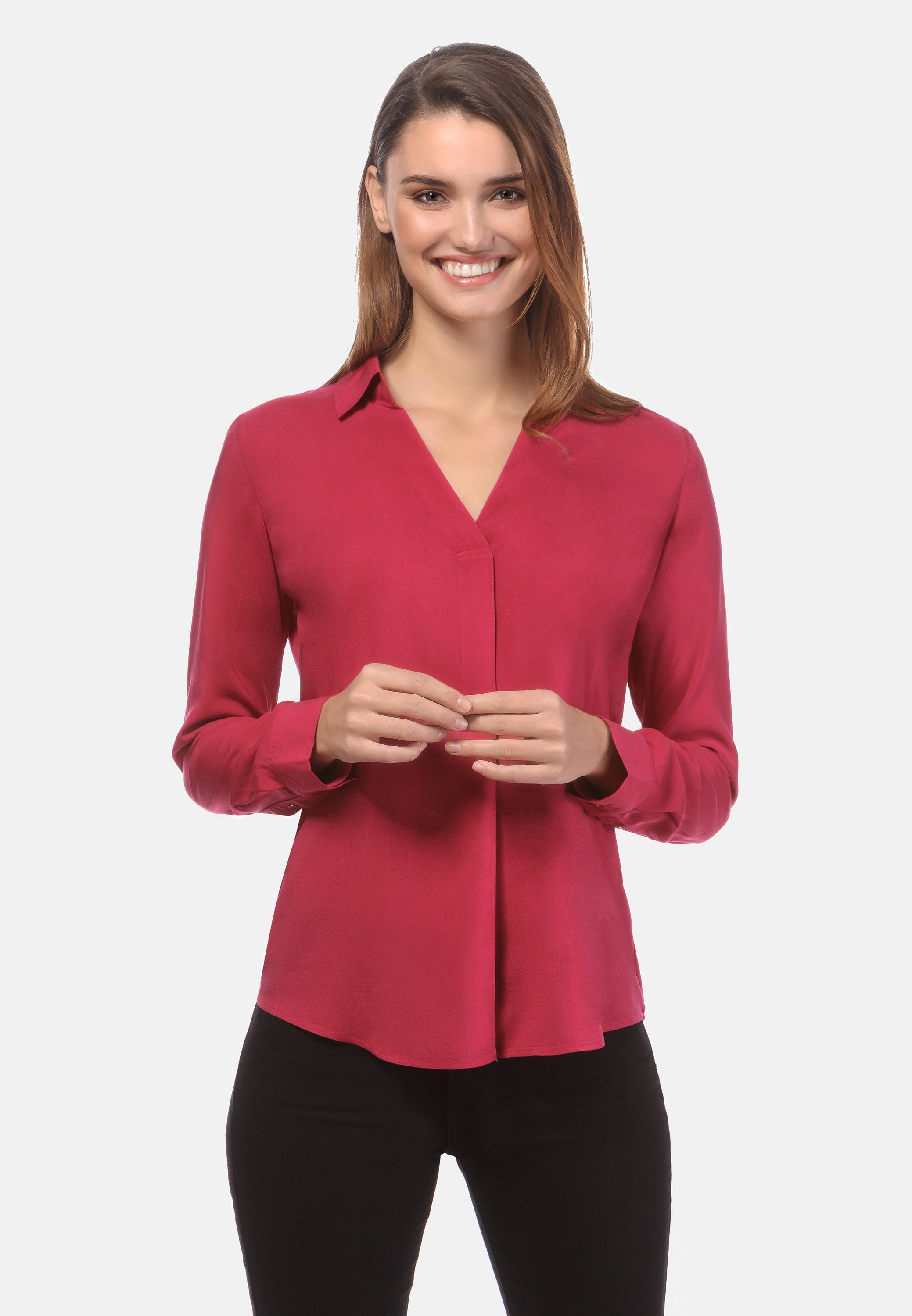 Klassische Bluse leicht tailliert