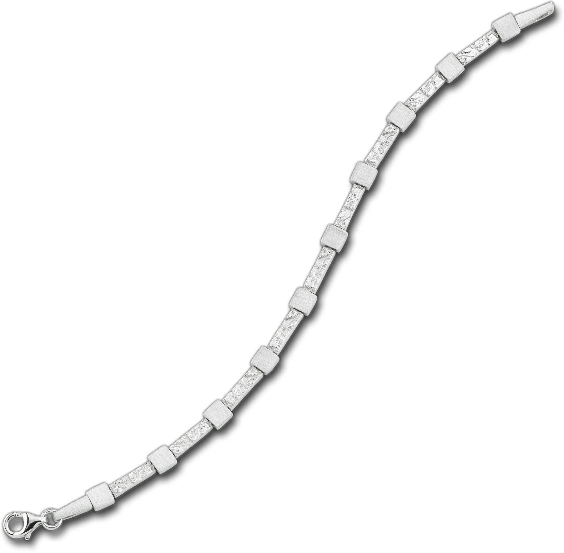 Balia Balia Silber mattiert (Armband), 925 für Armband Silberarmband ca. 19cm, Armband Silber Damen