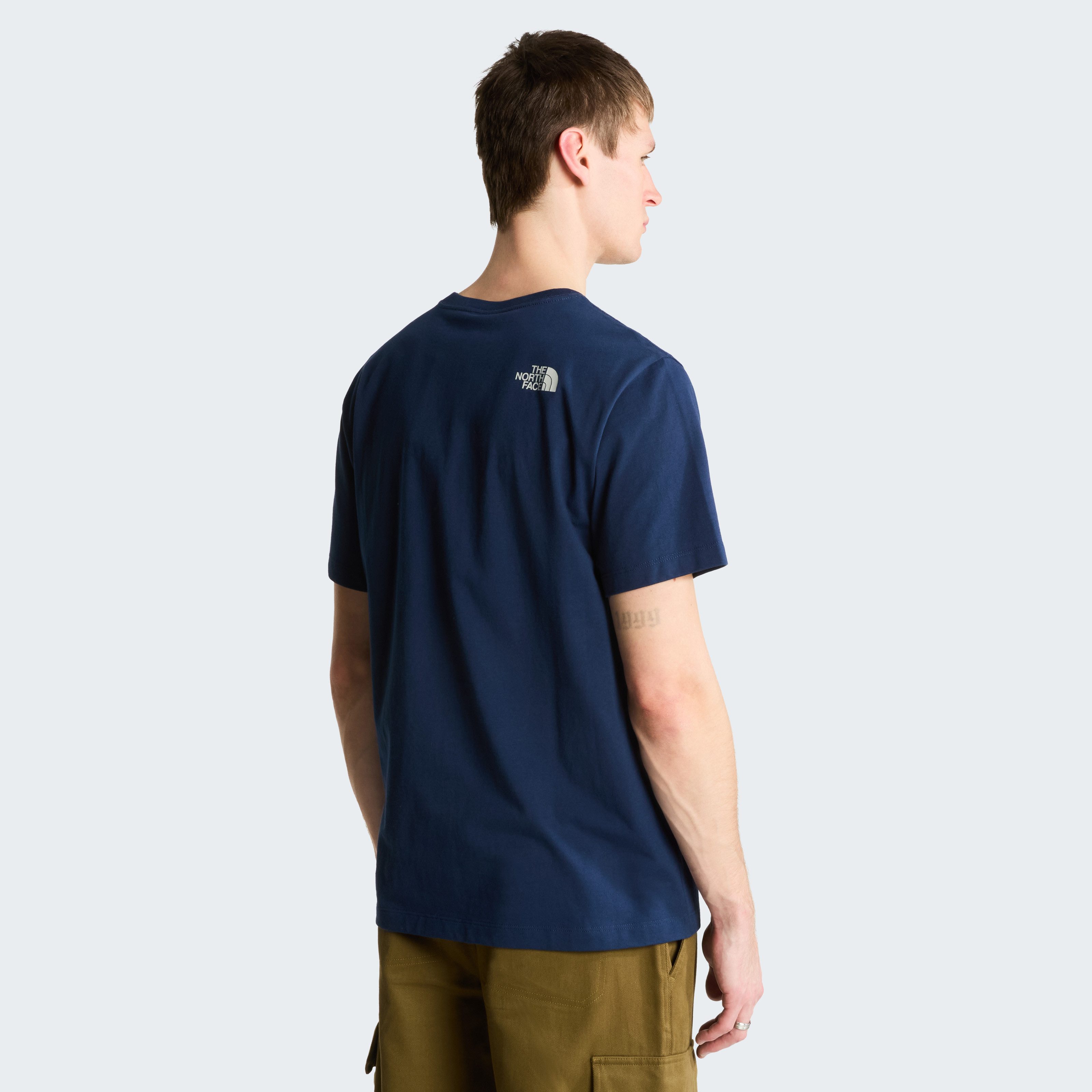 The North Face T-Shirt M MOUNTAIN LINE REGULAR SHORT SLEEVE TEE normale Passform, Kurzarm, für sportliche Aktivitäten und Outdoor