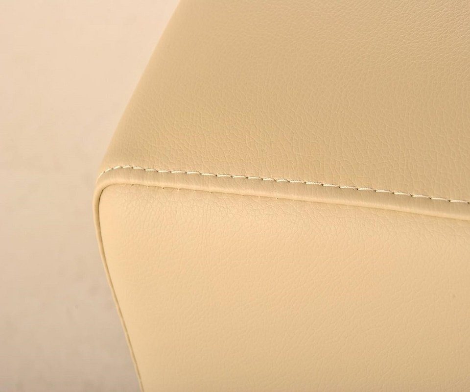 Sitzkomfort Cremefarben, Rückenlehne, in 140cm, Casandra, SAM® mit Sitzbank
