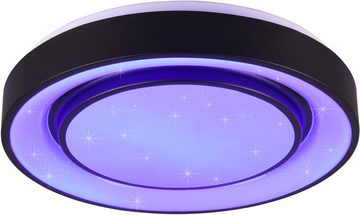 TRIO Leuchten LED Deckenleuchte Mona, Dimmfunktion, Farbwechsel, Leuchtdauer einstellbar, Memoryfunktion, Nachtlichtfunktion, Smart Home, Timerfunktion, mehrere Helligkeitsstufen, LED fest integriert, Farbwechsler, WiZ Smarthome Deckenlampe Ø 38cm Steuerung per App RGB + CCT, dimmbar