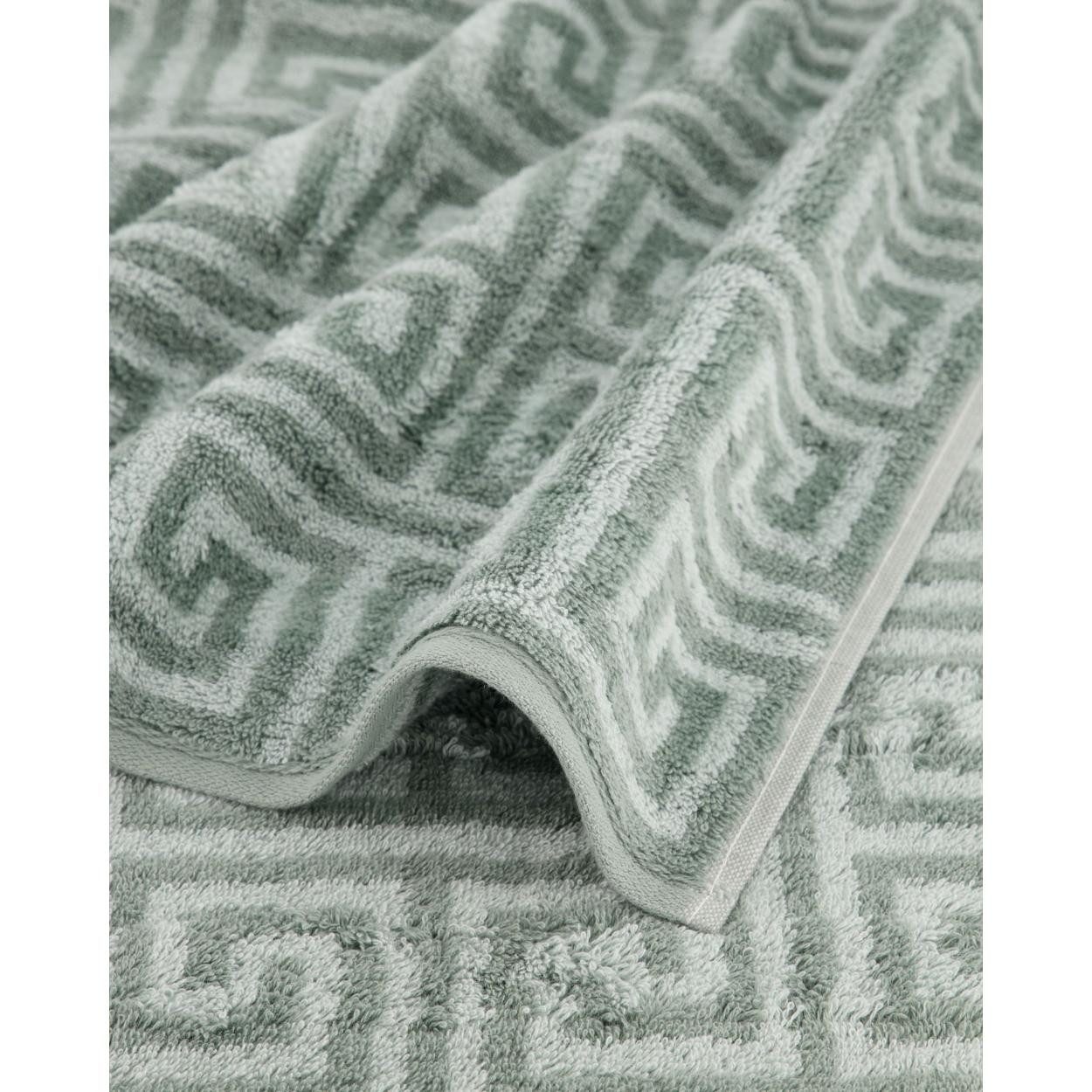 Cawö Badetücher Seiftuch Noblesse Elegance Allover Nordic Green (30x30 cm)