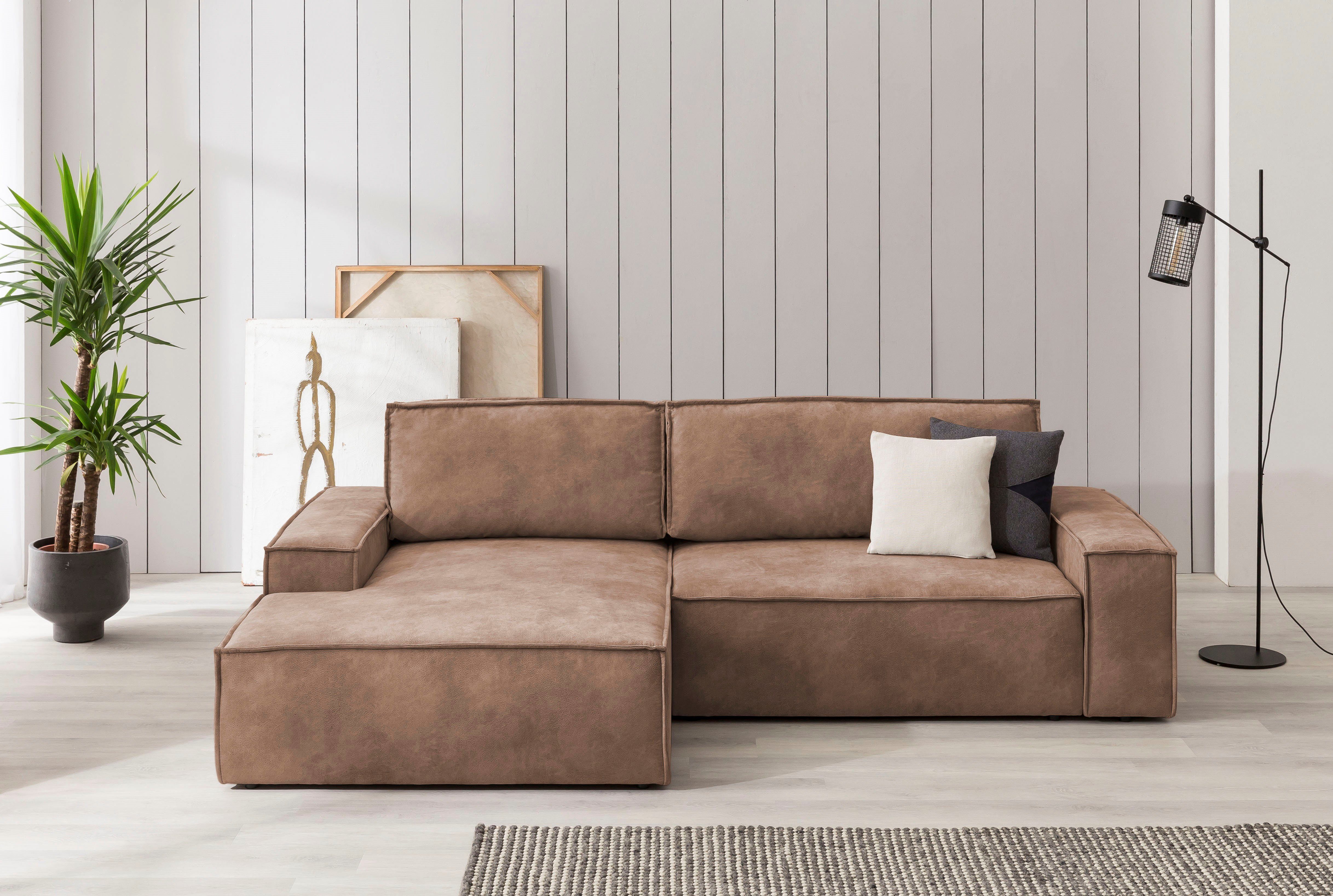 Home affaire Ecksofa SHERWOOD Schlafsofa 267 günstig online kaufen