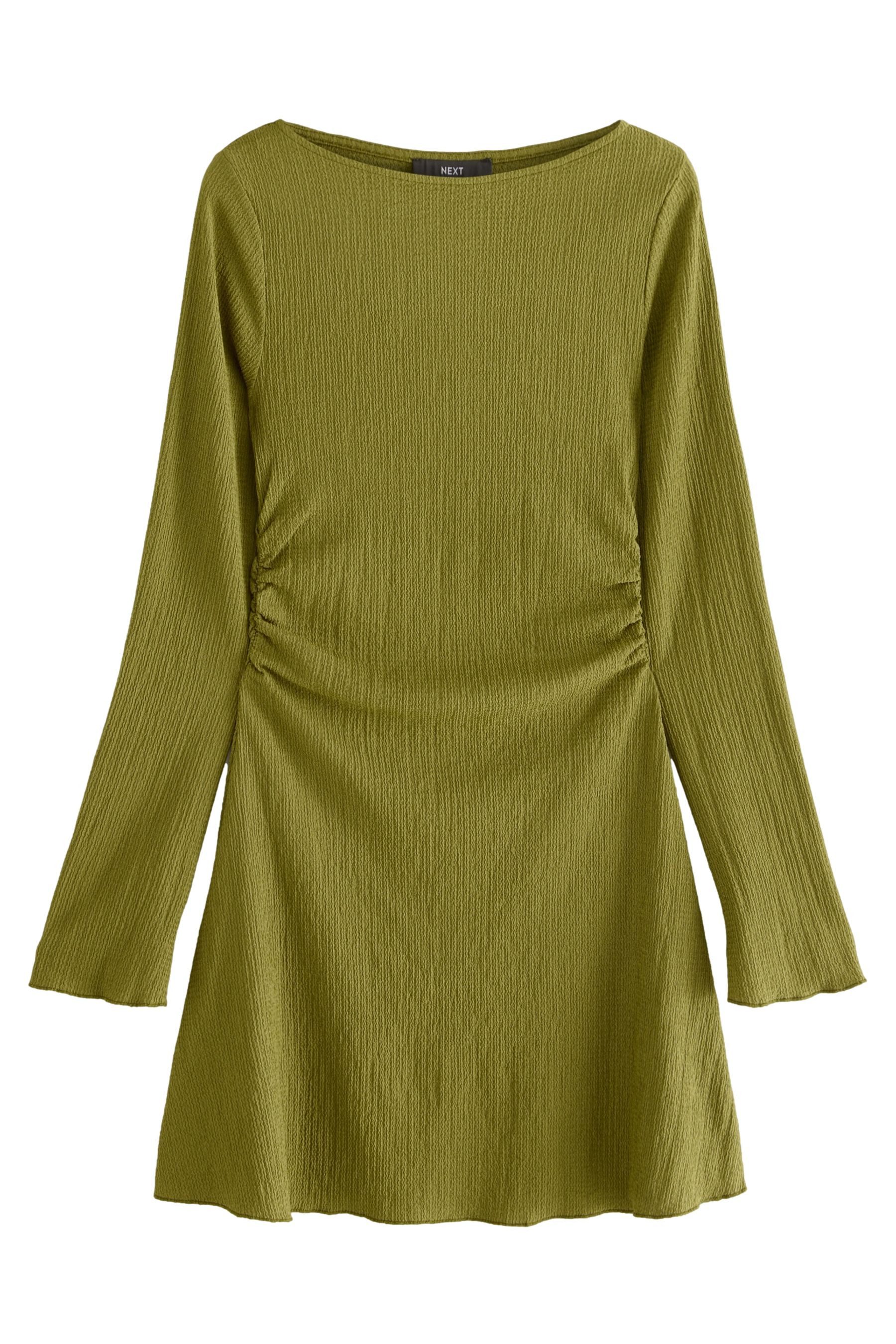 Next Minikleid Gerafftes Minikleid mit langen günstig online kaufen