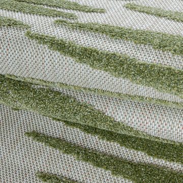 Teppich Palmen-Design, Teppium, Rechteckig, Höhe: 10 mm, Outdoor Teppich Grün 3D Palmen Design für Küchen Balkon Terrasse