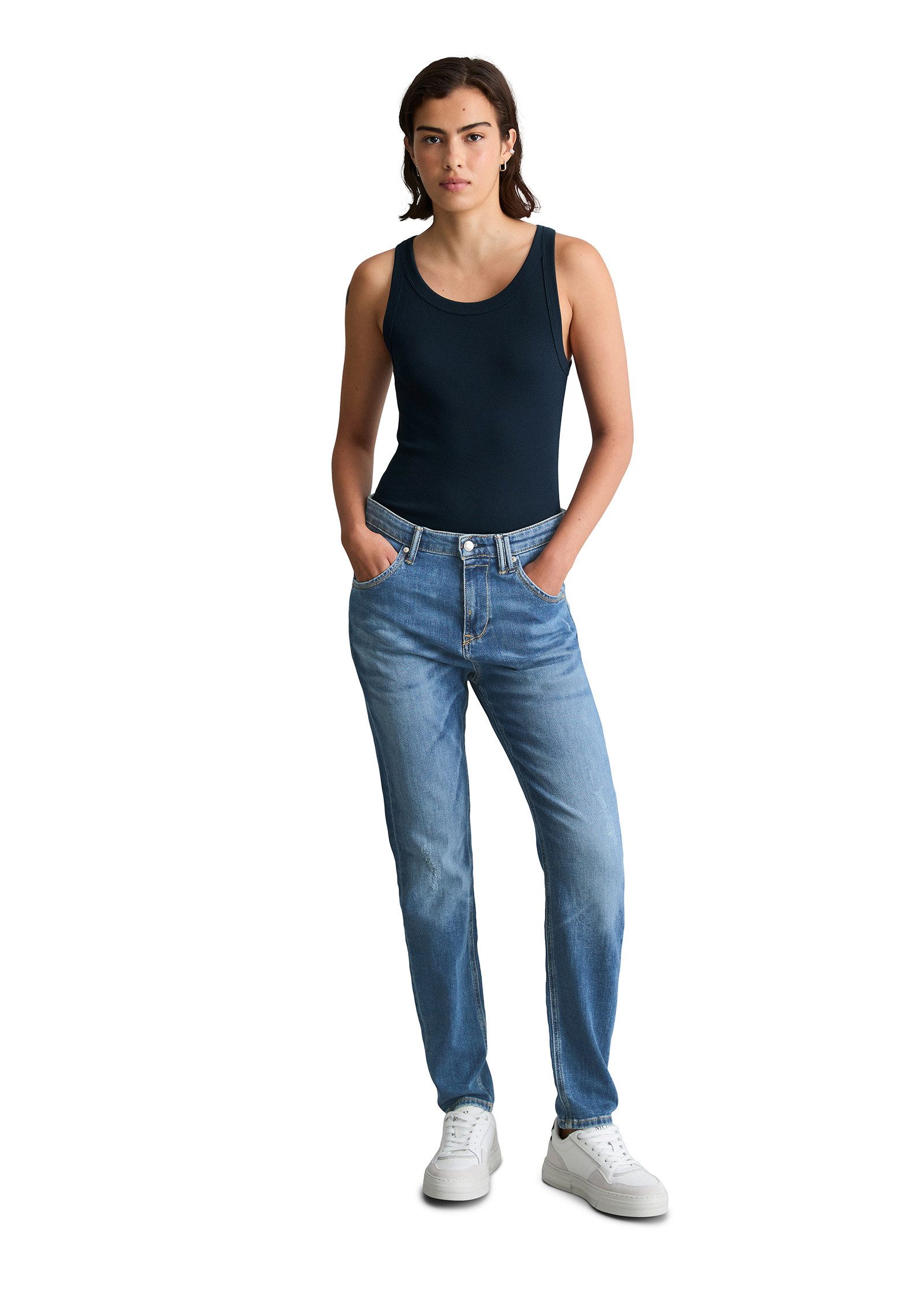 Marc O'Polo DENIM Boyfriend-Jeans aus Organic Cotton-Mix