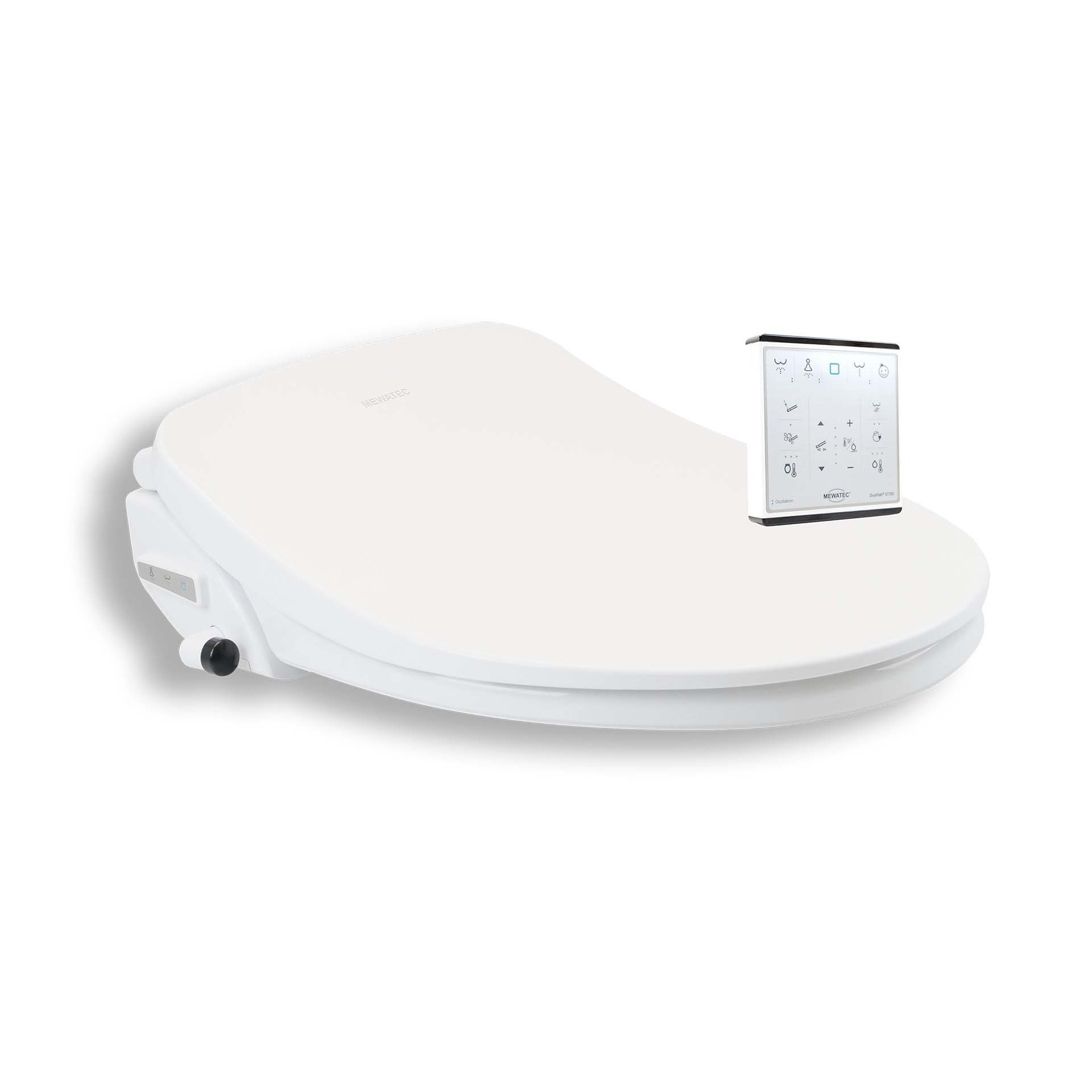 MEWATEC Dusch-WC-Sitz Dusch-WC Aufsatz D500 2.0 (D500), - Das Dusch WC mit Basisfunktionen und Fernbedienung
