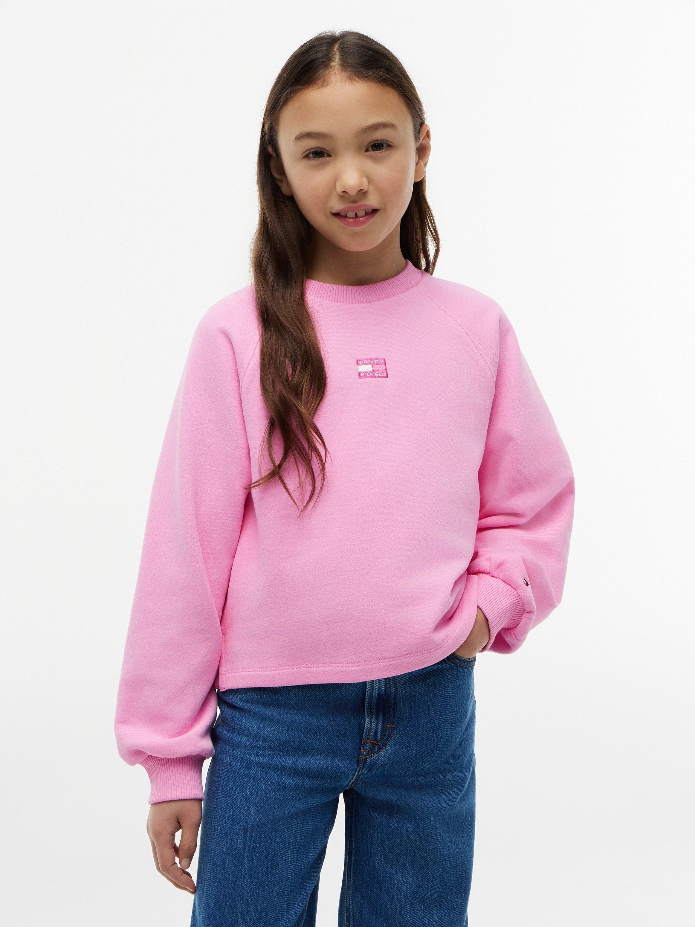 Tommy Hilfiger Sweatshirt Rundhalsausschnitt, Regular Fit, Kinder bis 16 Jahre