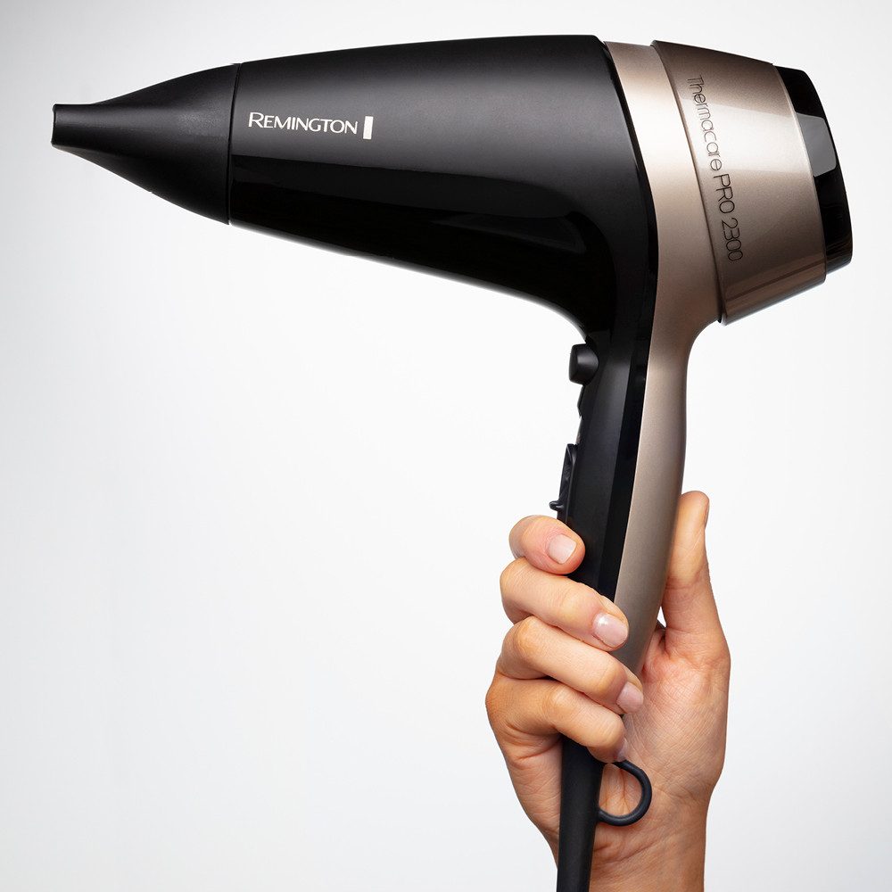 Remington Haartrockner THERMAcare PRO 2300 (D5715), 2100 W, mit Ionenpflege, THERMAcare [schnell, Keramik-Ionen-Ring + Diffusor]
