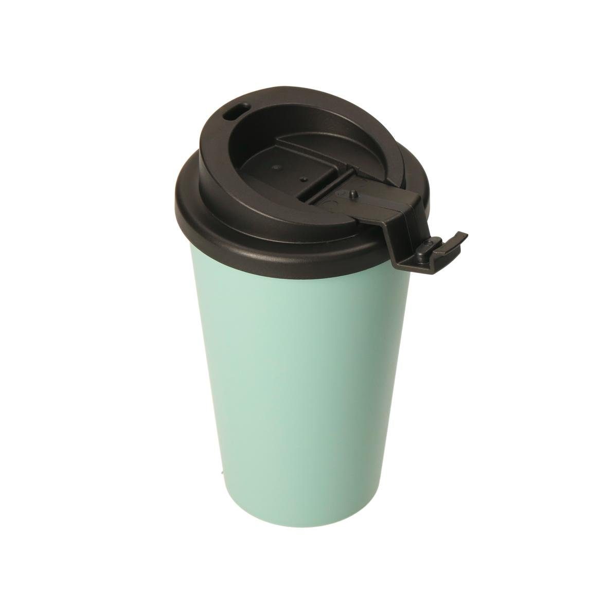elasto Thermobecher 350 ml Kaffeebecher To Go doppelt isolierter Becher, Made in Germany, Auslaufsicher, Doppelwandig, 100% recyclebar – Bild 4 von 5