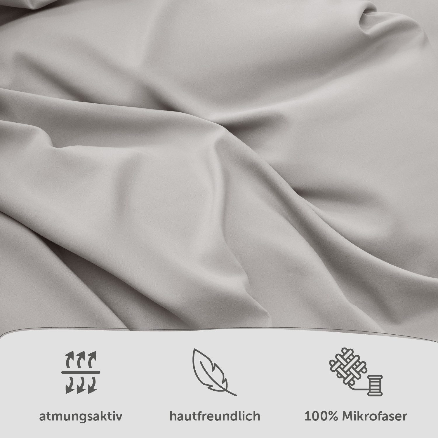 Blumtal Bettwäsche Oeko-TEX zertifizierte Mikrofaser Bettwäsche pflegeleicht & faltenfrei, Mikrofaser, Bettbezüge aus Atmungsaktivem Mikrofaser