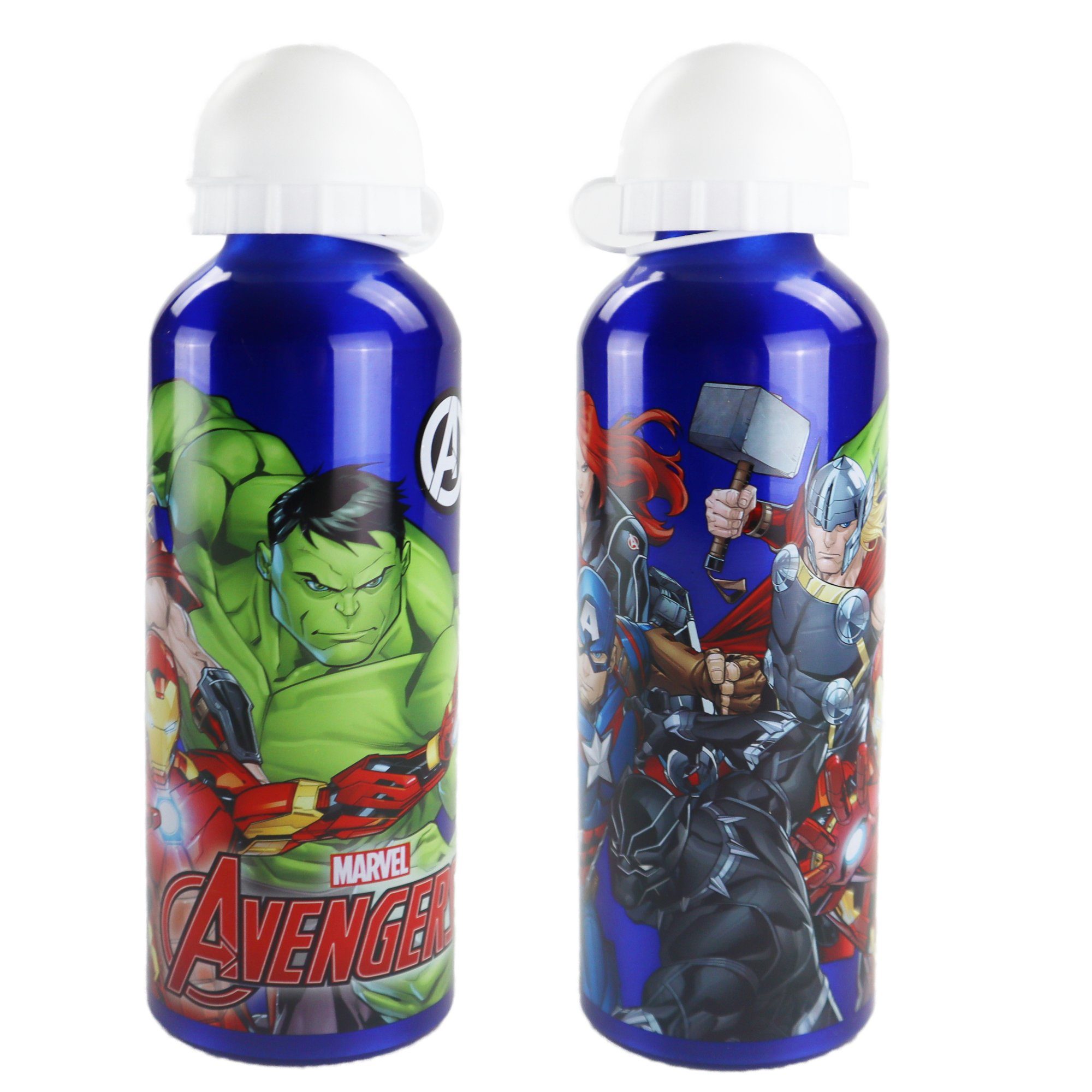 MARVEL Trinkflasche Marvel Aluminium ml 500 Avengers Wasserflasche Sport Flasche