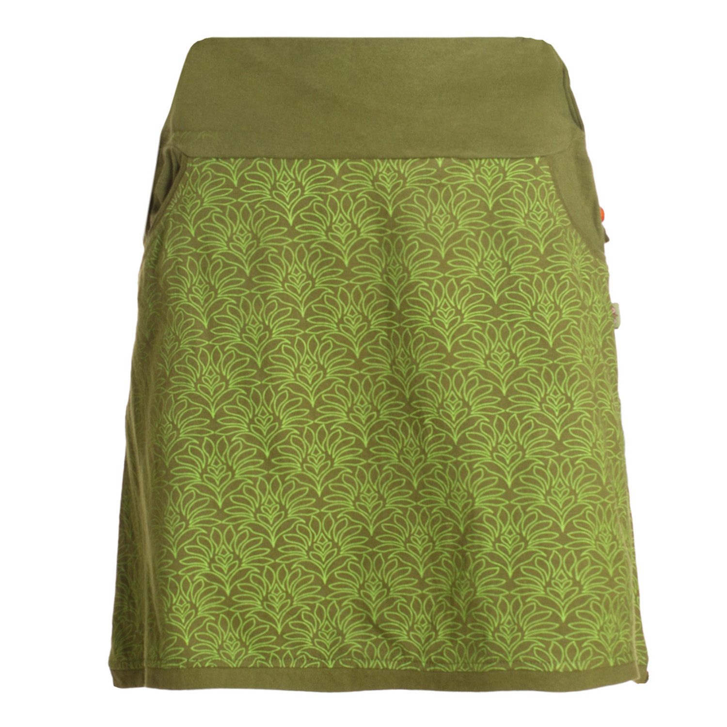 Vishes Minirock Baumwolle Blumen-Muster extra breiter günstig online kaufen