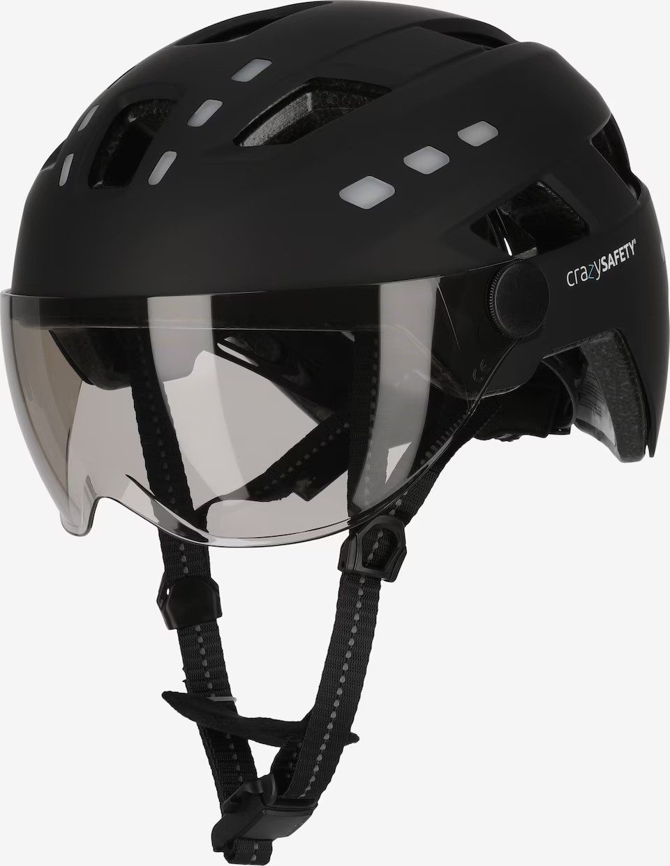 CrazySAFETY Fahrradhelm Willow Bicycle Helmet Mit Licht (55-61 CM)