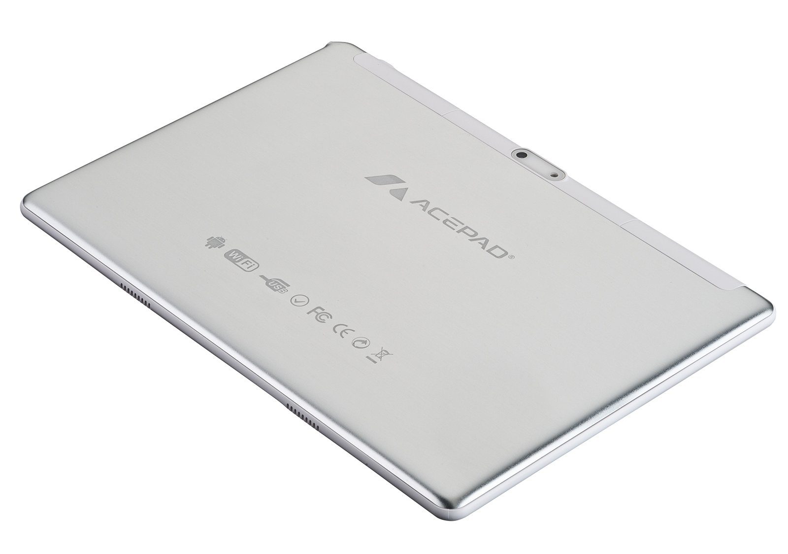 FHD Wi-Fi, mit (10.1", A145T Android, Ram, 1920x1200, Full-HD mit (LTE), GB, Weiß 4G v2024 USB-Tastatur Tablet 6GB 128 Acepad USB-Tastaturtasche) 10",