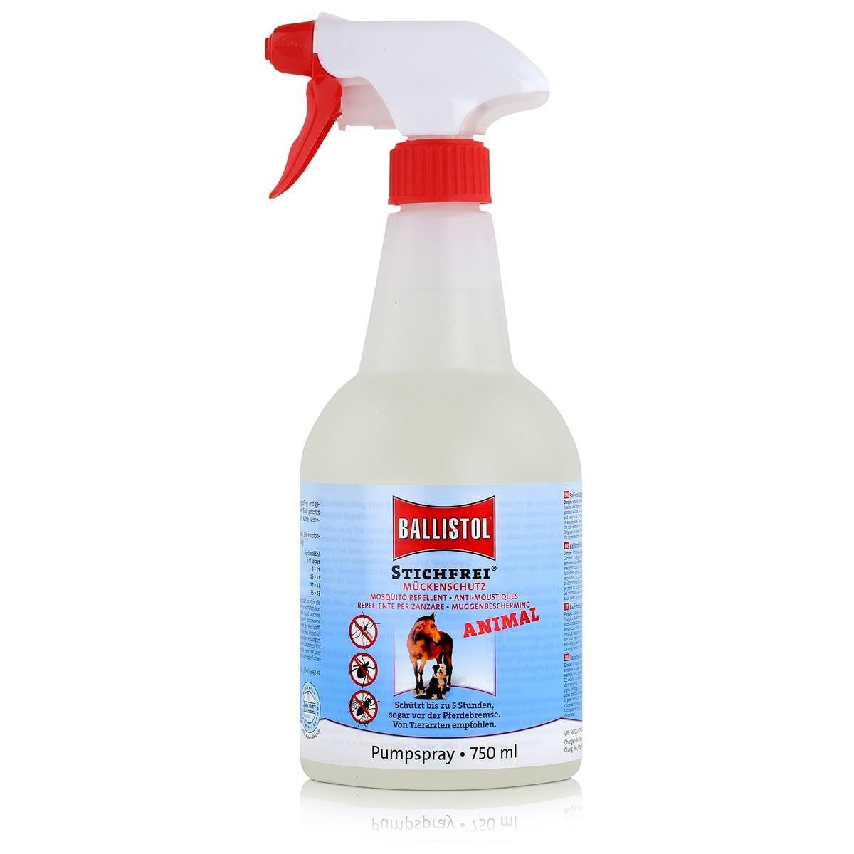 Insektenspray Ballistol Stichfrei Animal Pumpsprüher 750ml - Gegen Mücken uvm. (1er