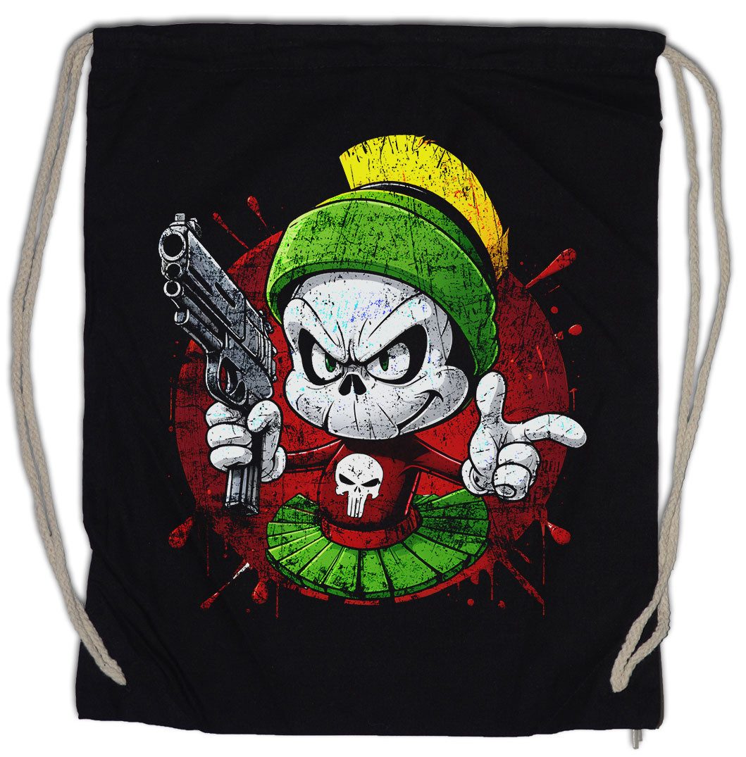Turnbeutel Vigilante Marv Turnbeutel Skull Logo Toon Cartoon Comic Marvin