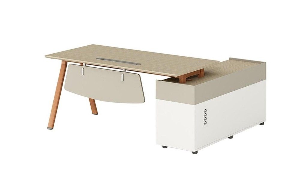 Xlmoebel Schreibtisch Kompakter Eckbürotisch für vielseitige Büroarbeiten (Eckschreibtisch), Made in Europa