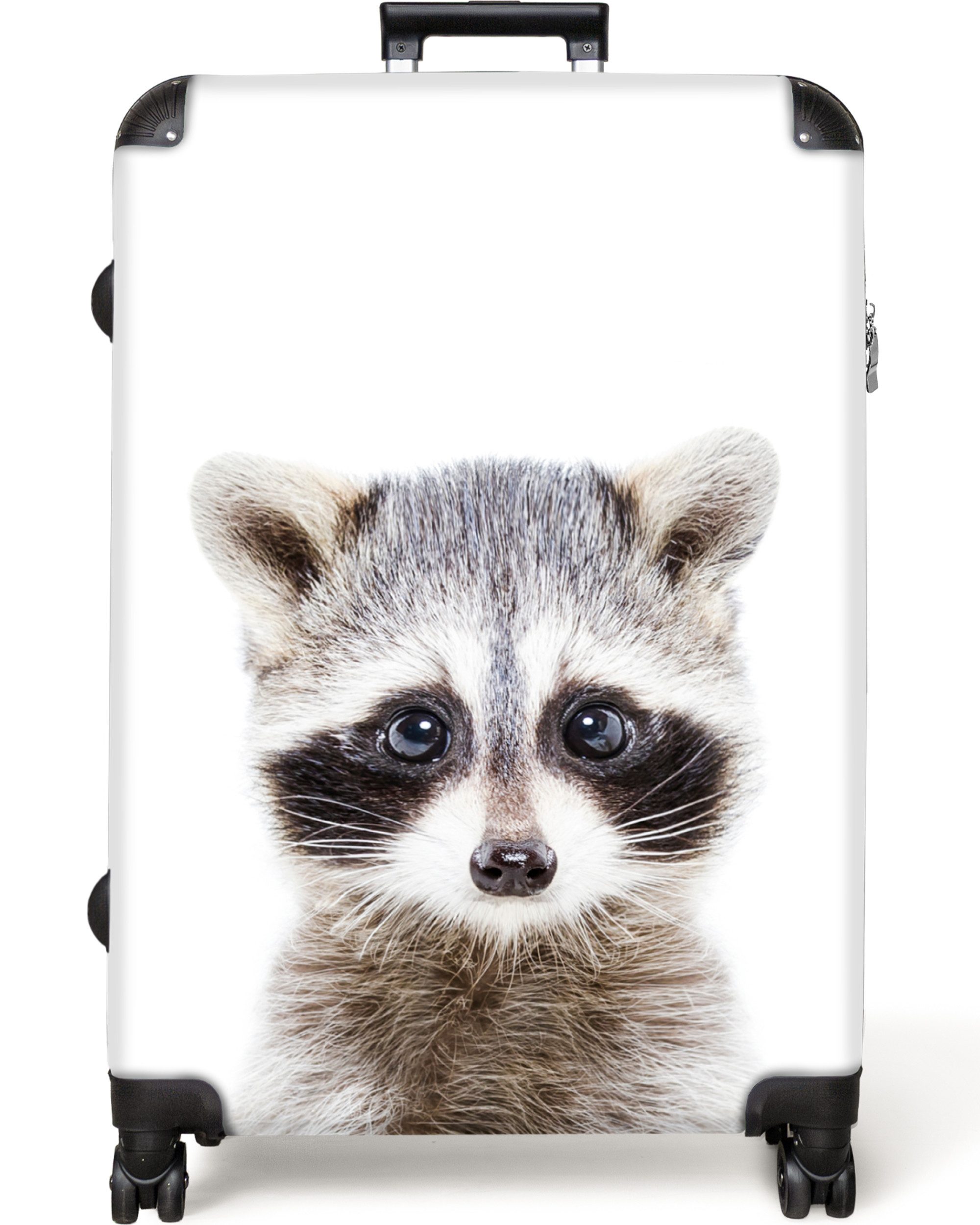 NoBoringSuitcases.com© Hartschalen-Trolley Waschbär - Tiere - günstig online kaufen